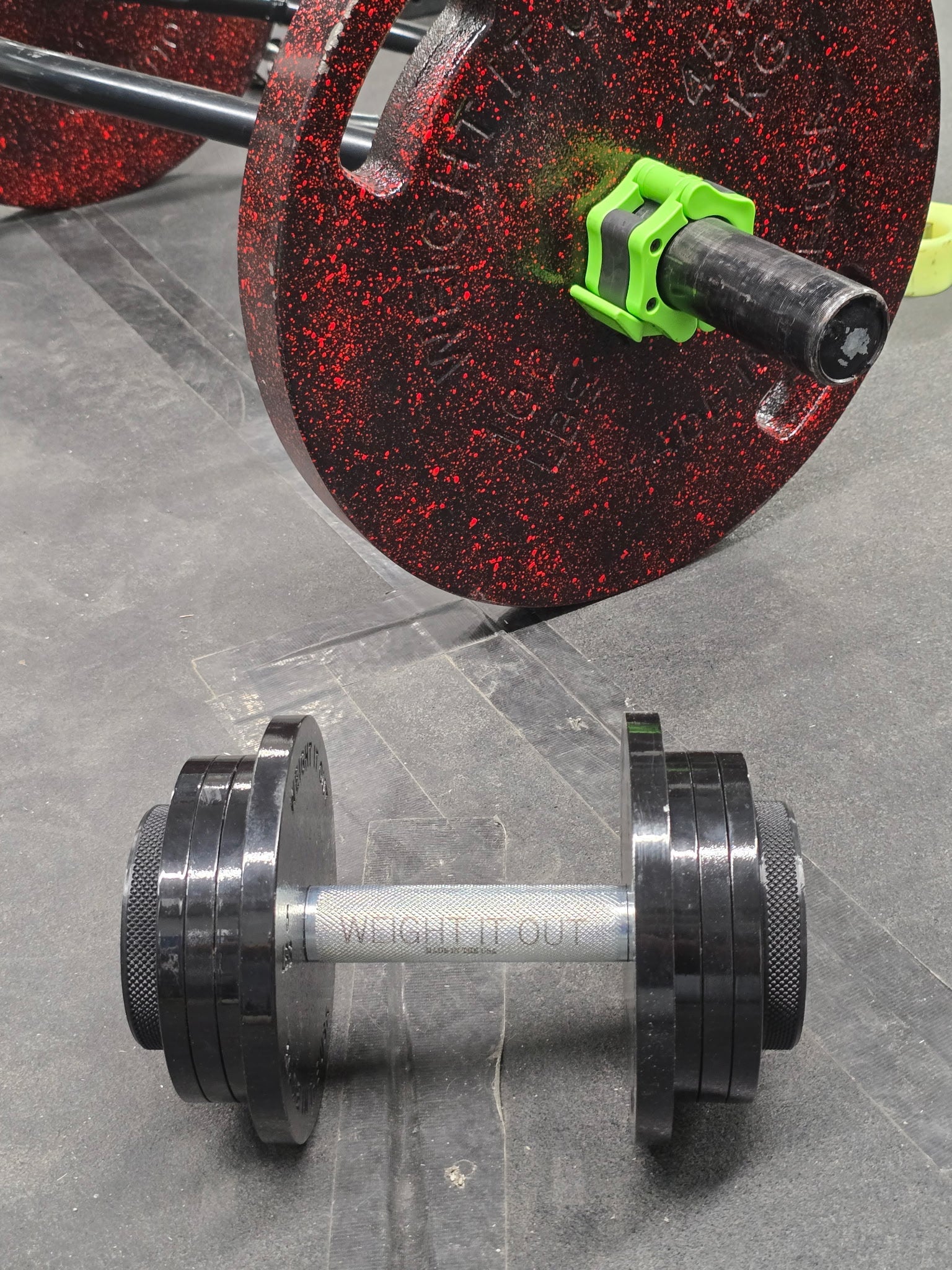 Loadable Dumbbell Set – 1" Standard Cast Iron Machined Weight Plates | Weight It Out