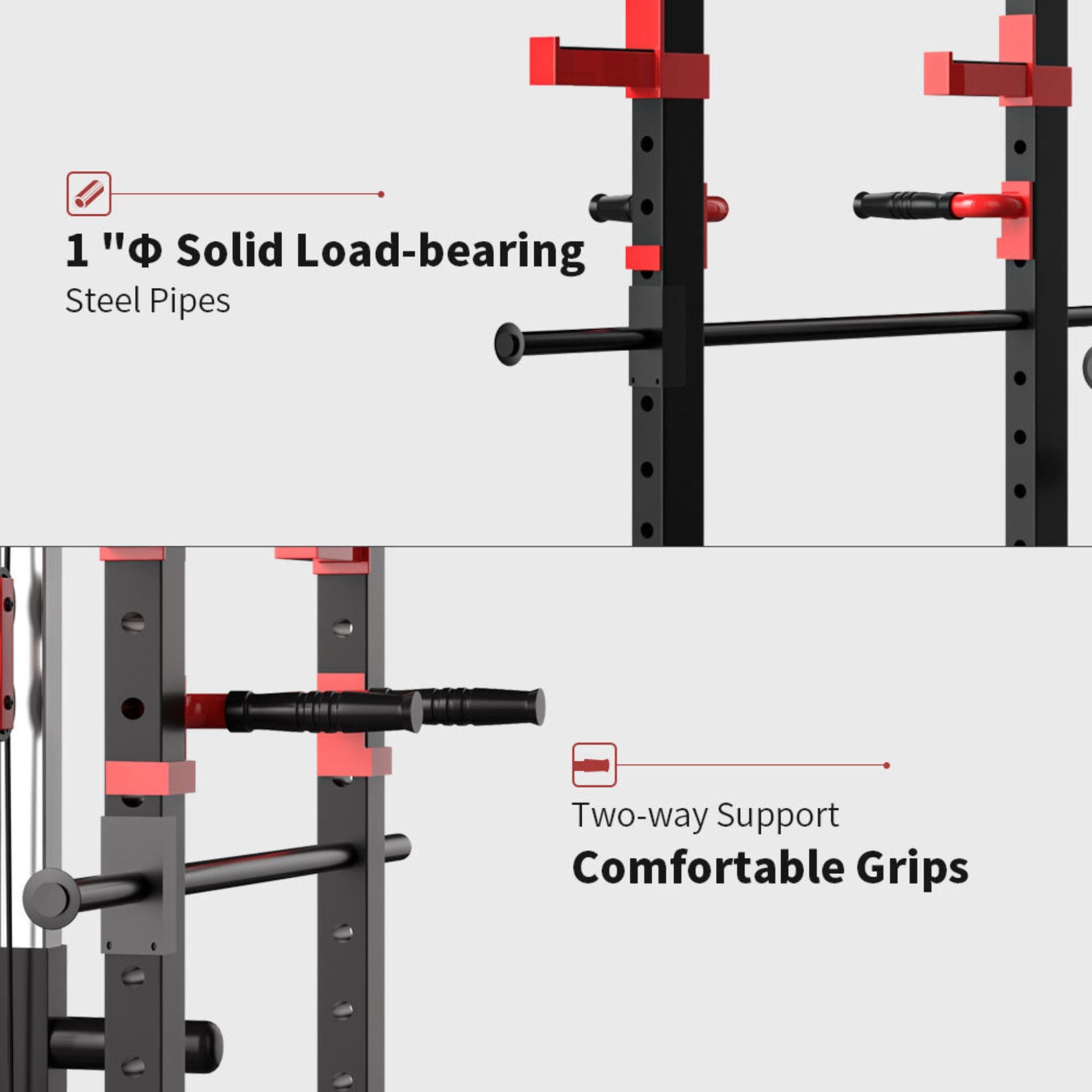 1000 lb Power Cage Squat Rack with Weight Bench