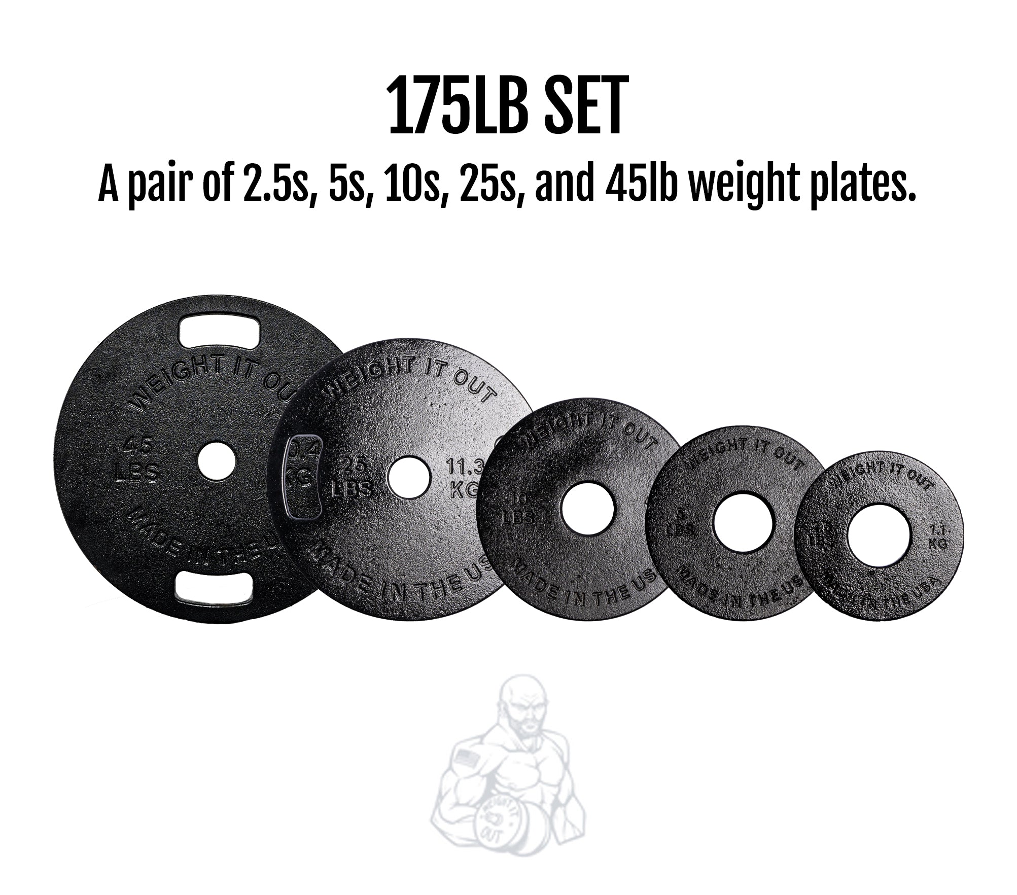 Cast Iron Machined Weight Plate Sets | Precision Barbell Plates – Weight It Out