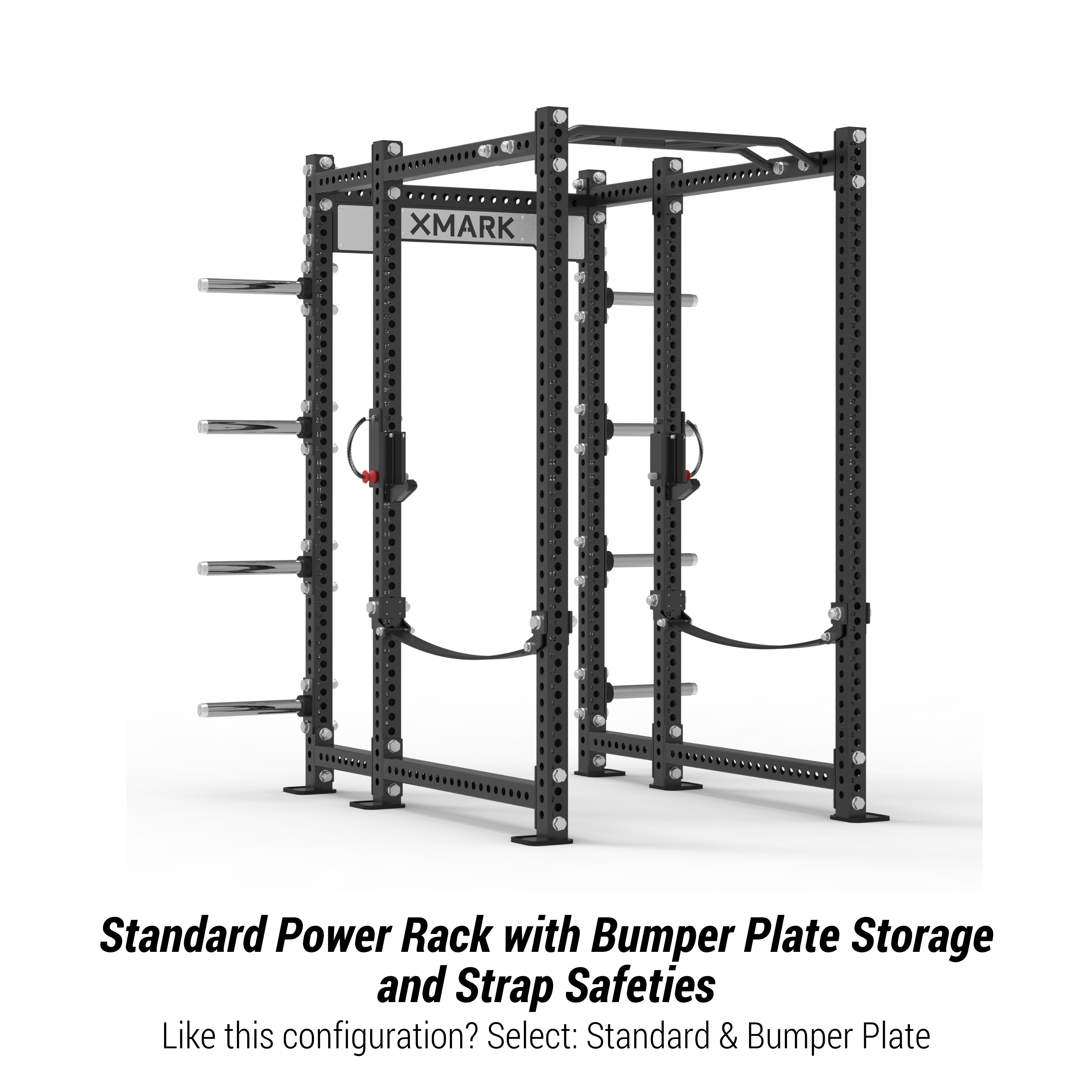 Power Rack with Storage & Strap Safeties – XMARK Viper Power Rack