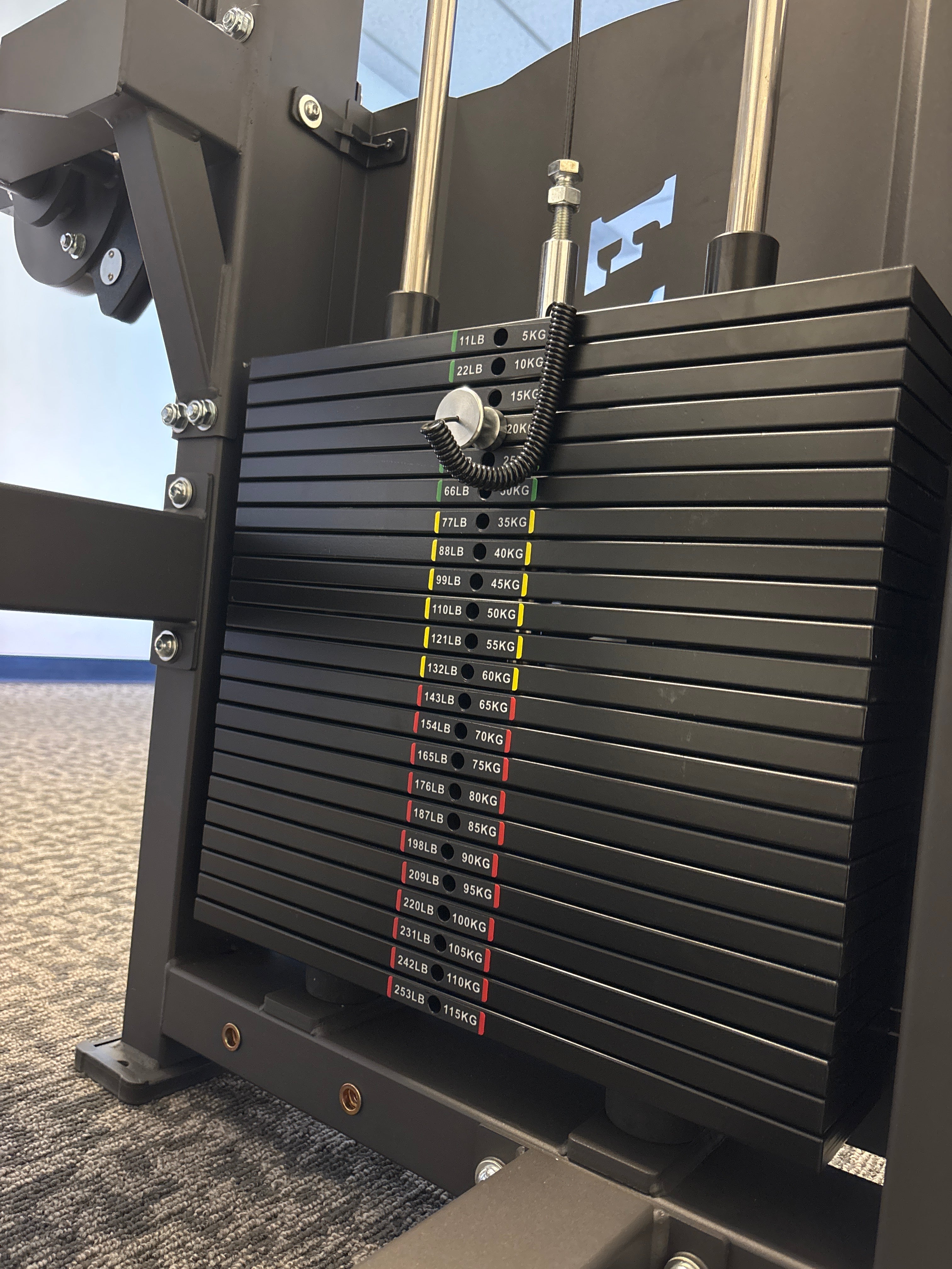 SFE Selectorized Seated Leg Extension & Leg Curl Machine – 250 lb Weight Stack