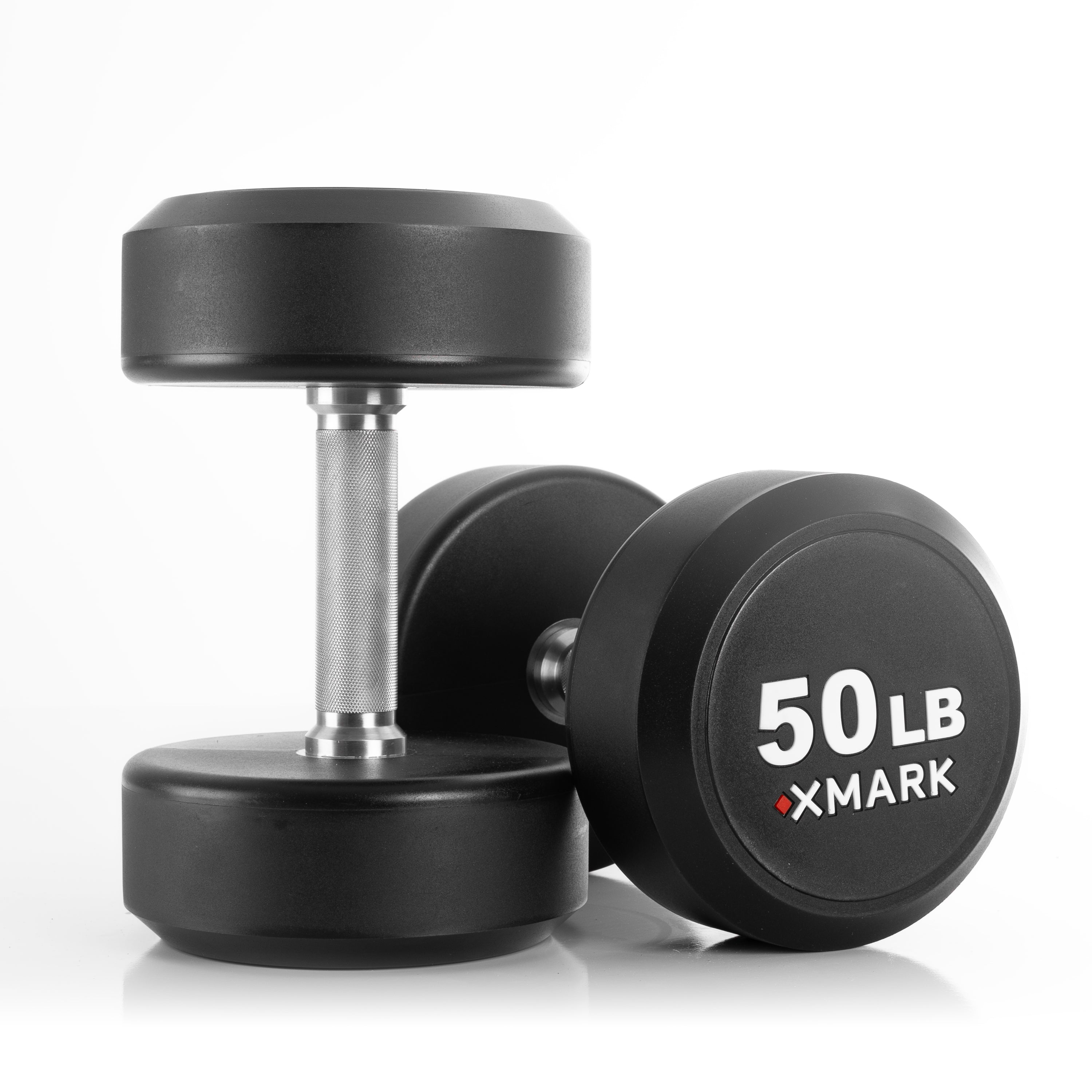 Commercial Round Urethane Dumbbell Sets – 5–50 lb & 5–75 lb | XMARK