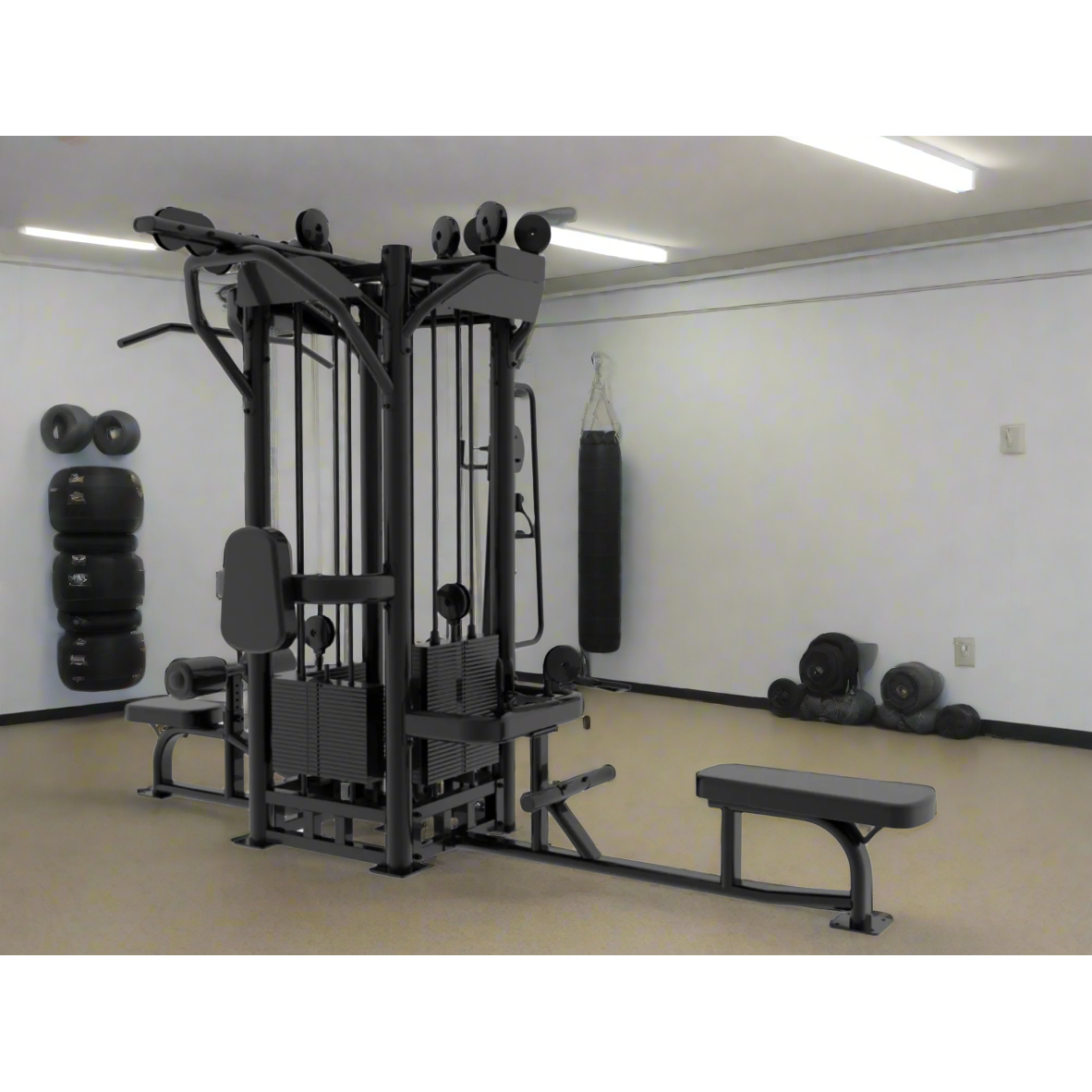 SFE Selectorized 4-Station Jungle Gym – 4× Weight Stacks