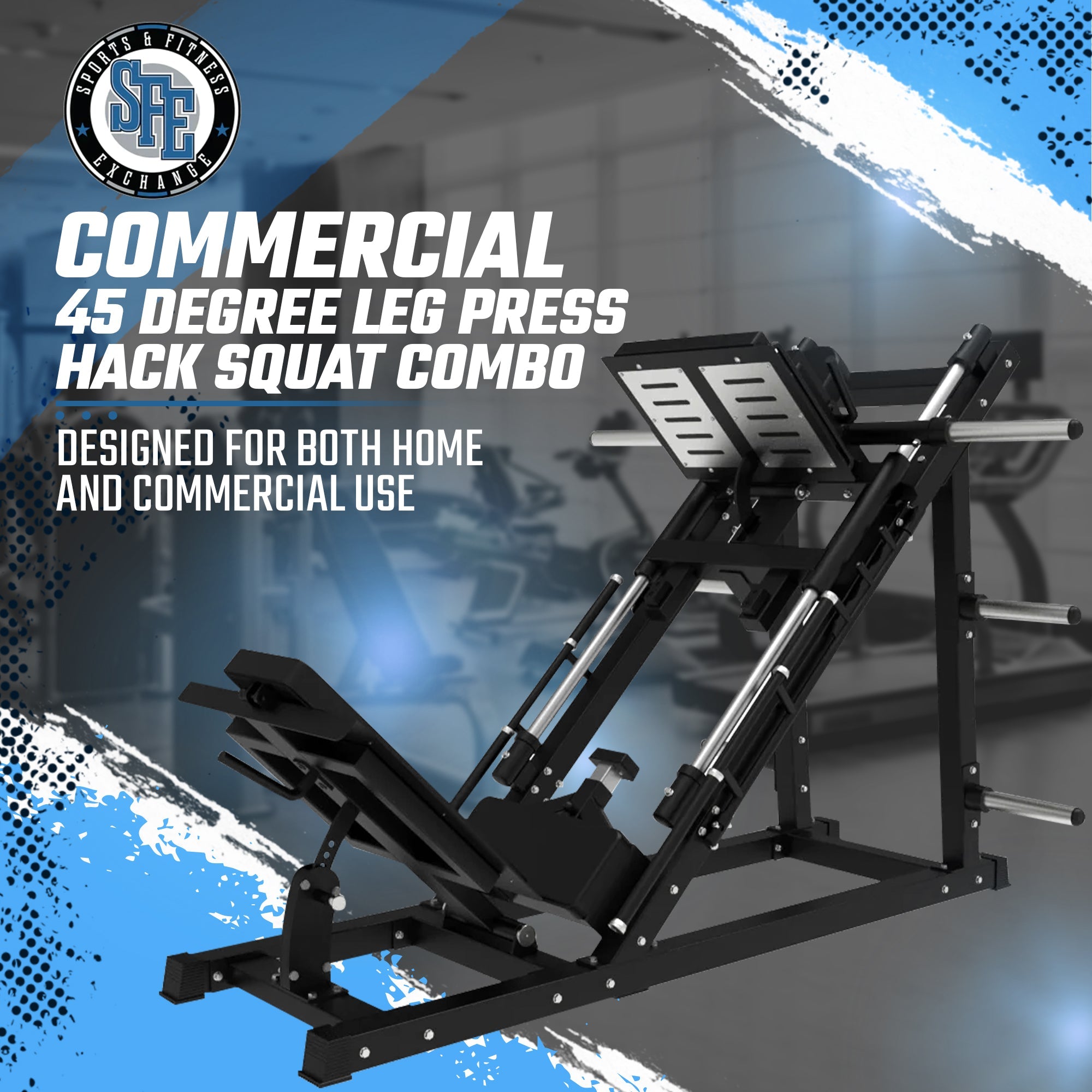 SFE Plate-Loaded 45° Leg Press & Hack Squat Machine