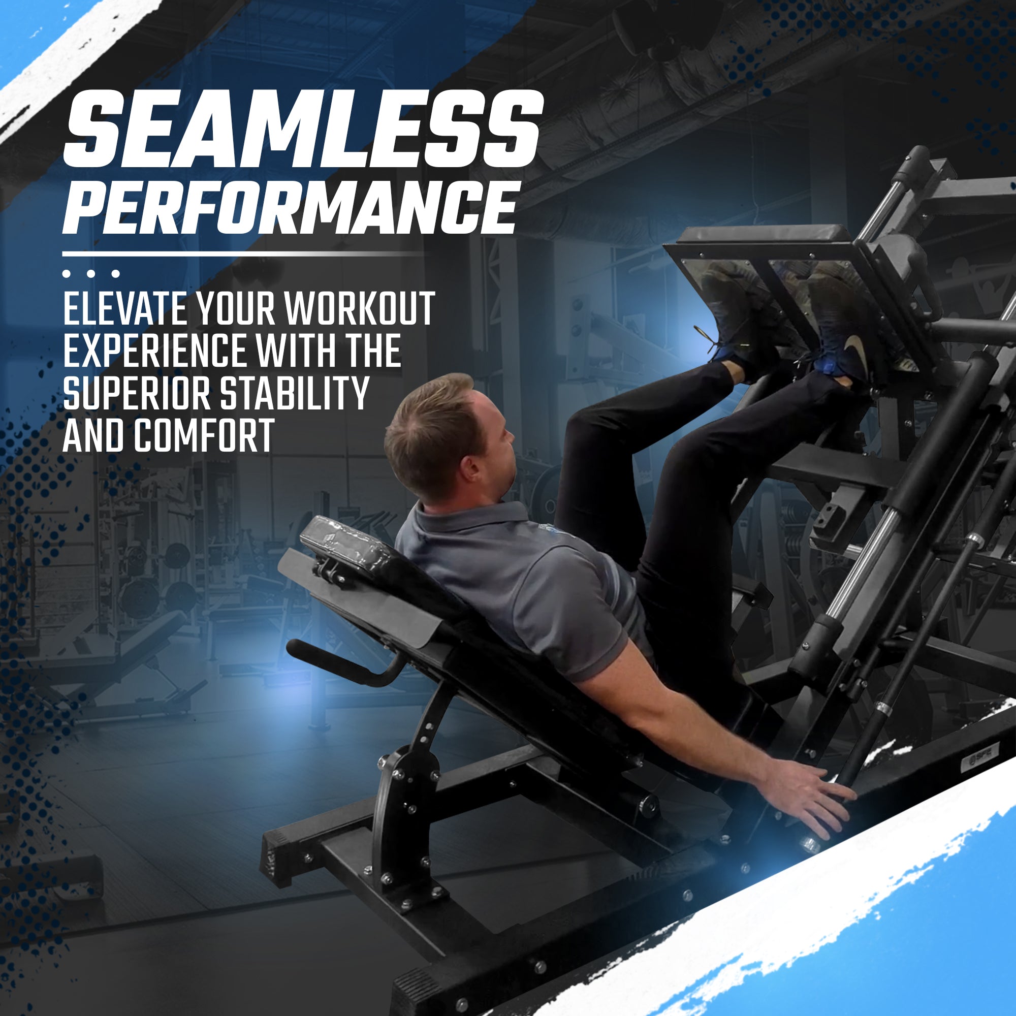 SFE Plate-Loaded 45° Leg Press & Hack Squat Machine