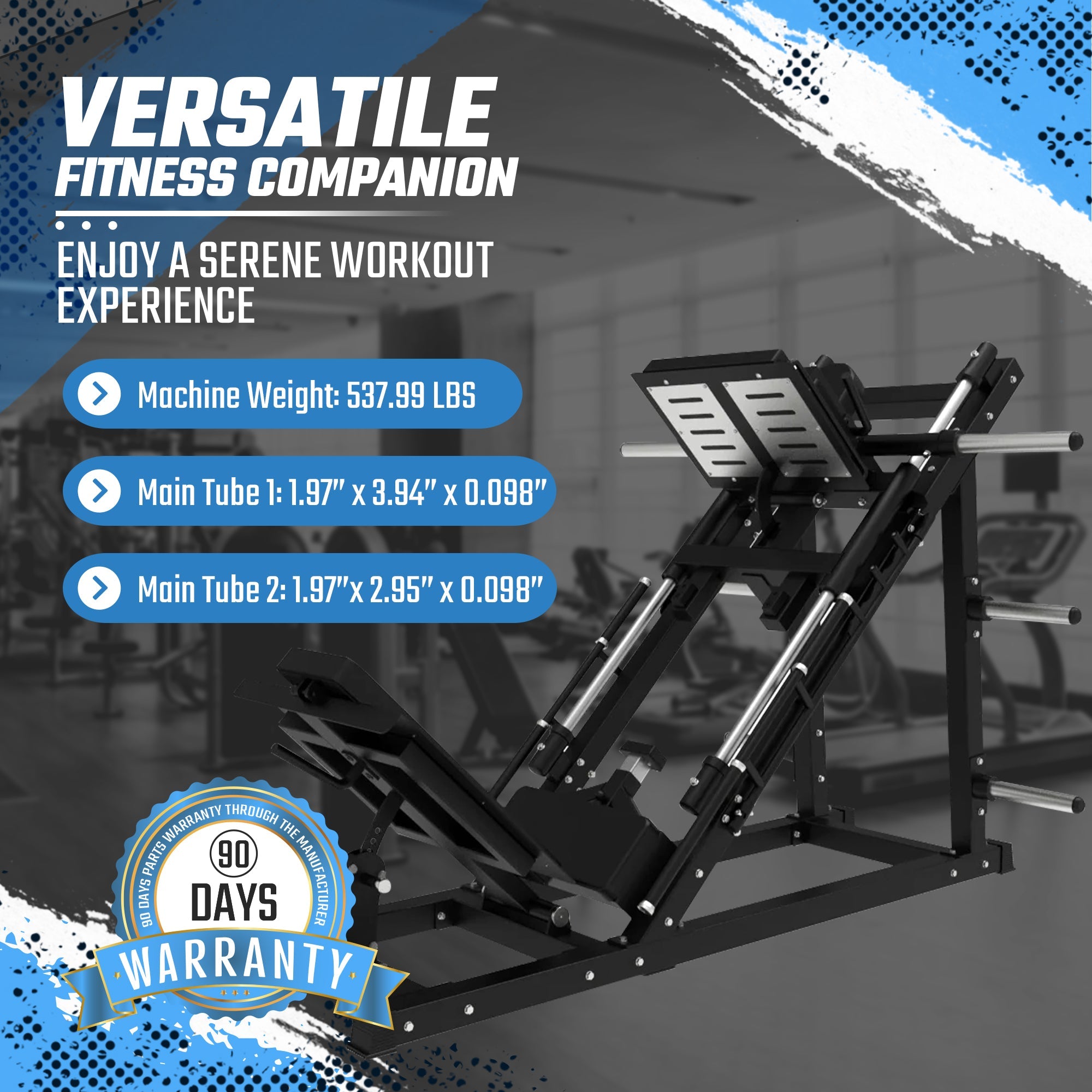 SFE Plate-Loaded 45° Leg Press & Hack Squat Machine