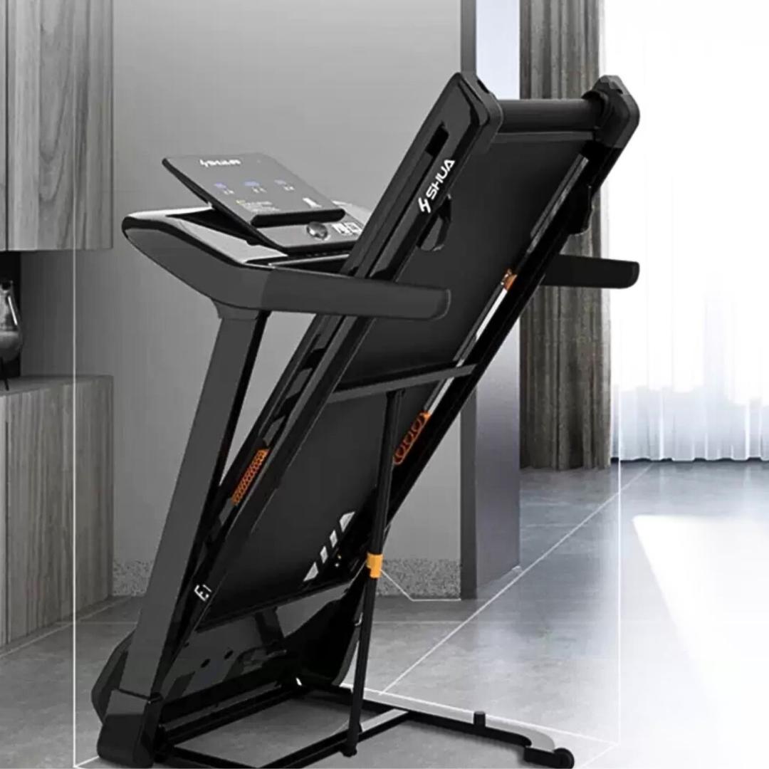 Light Commercial Folding Treadmill by Muscle D Fitness | LED Display & Pulse Monitor