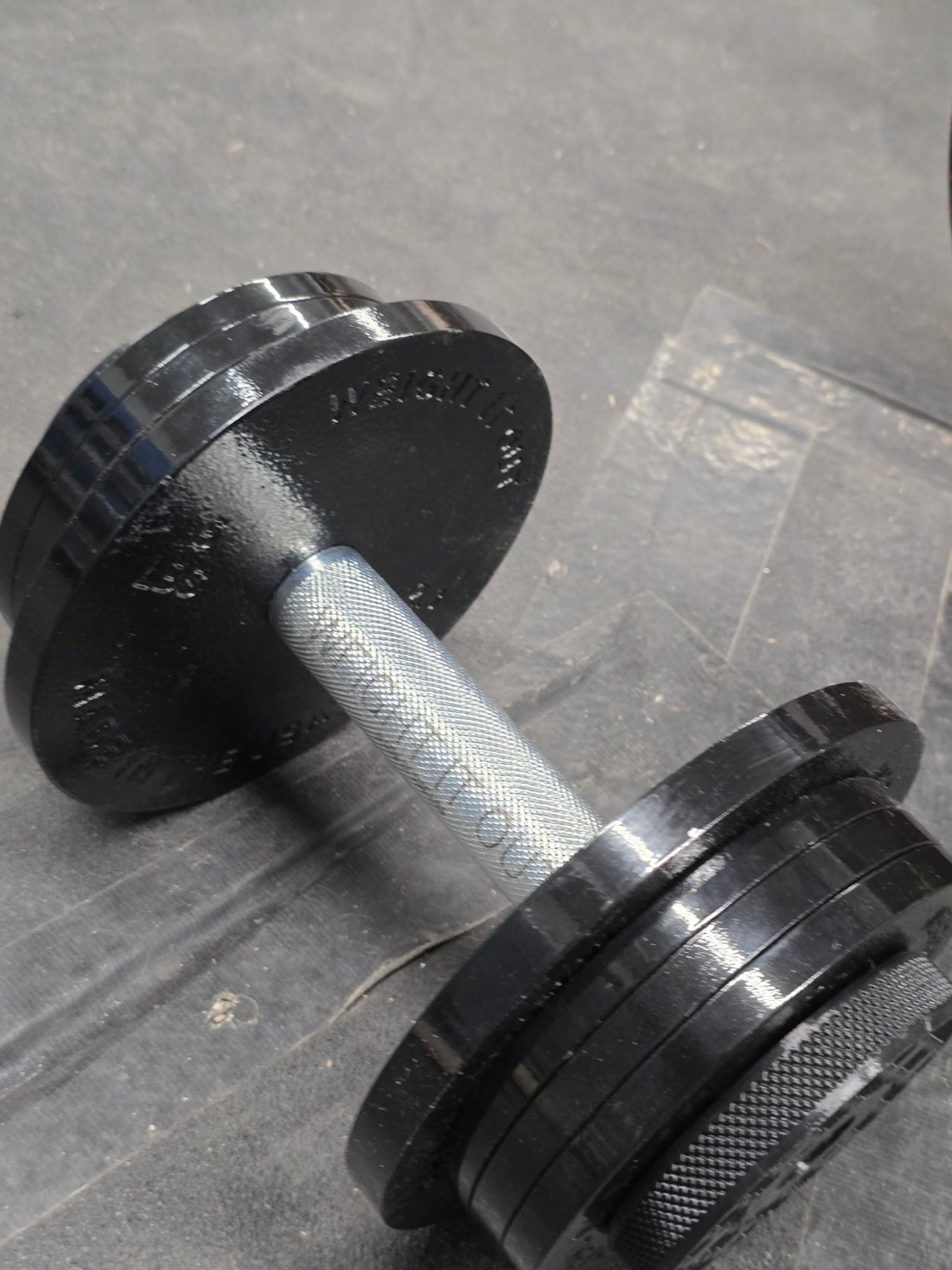 Loadable Dumbbell Set – 1" Standard Cast Iron Machined Weight Plates | Weight It Out