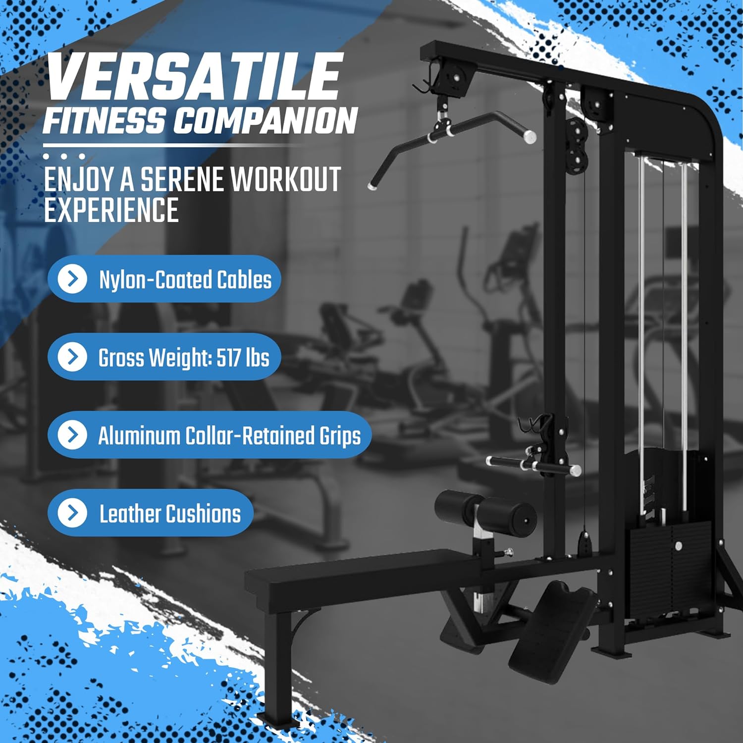 SFE Selectorized Lat Pulldown & Low Row Combo – 250 lb Weight Stack