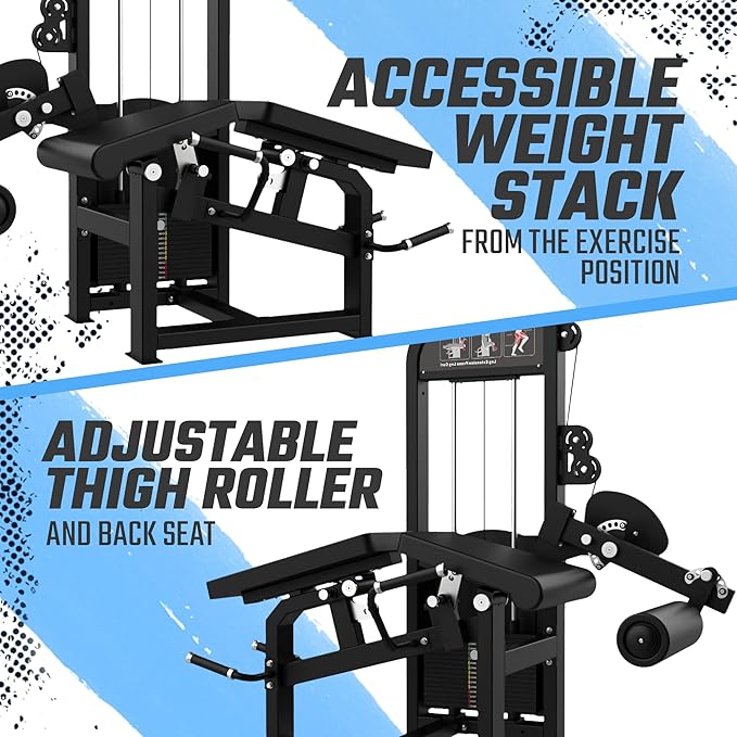 SFE Selectorized Leg Extension & Prone Leg Curl Combo – 250 lb Weight Stack