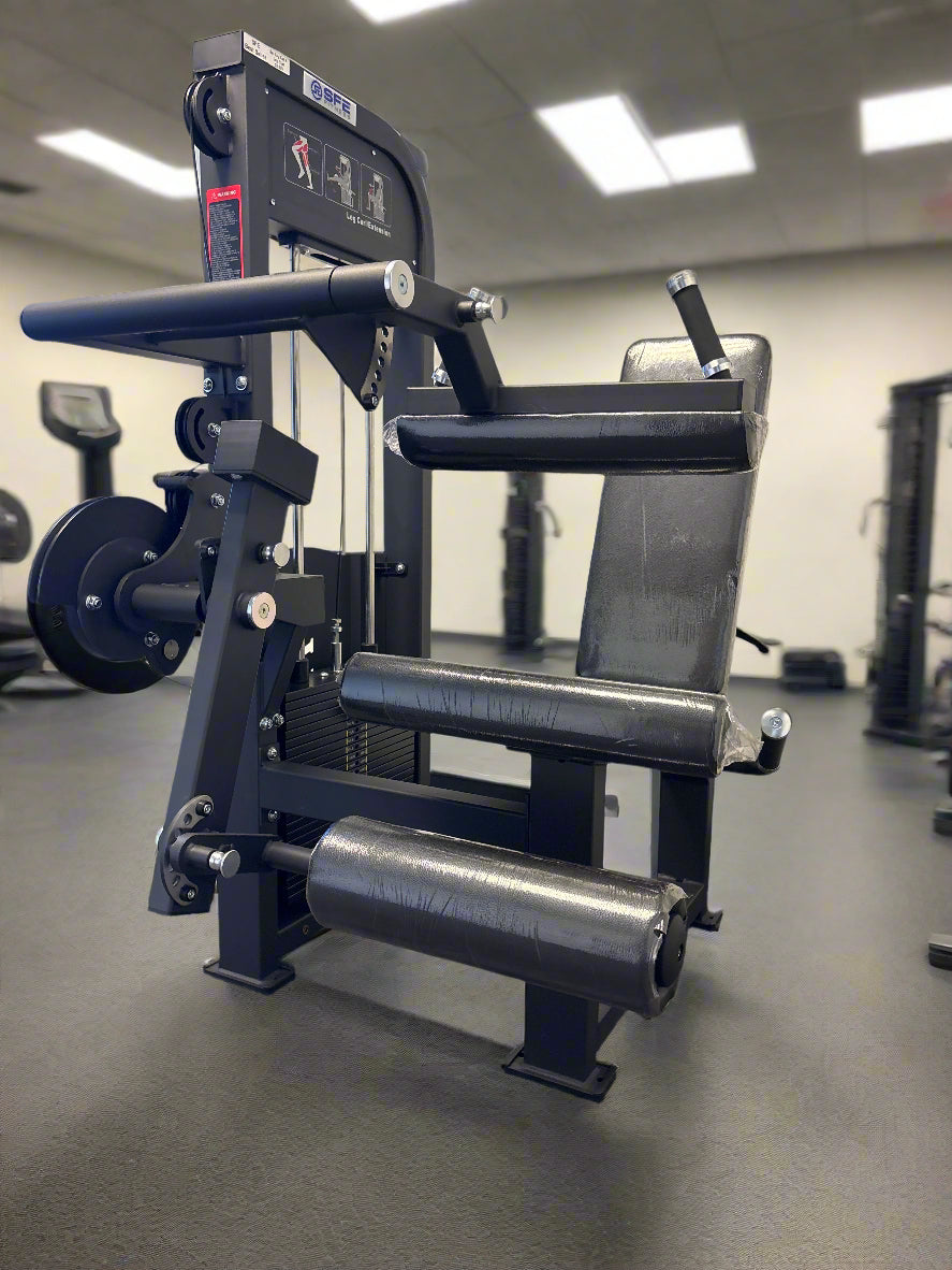SFE Selectorized Seated Leg Extension & Leg Curl Machine – 250 lb Weight Stack