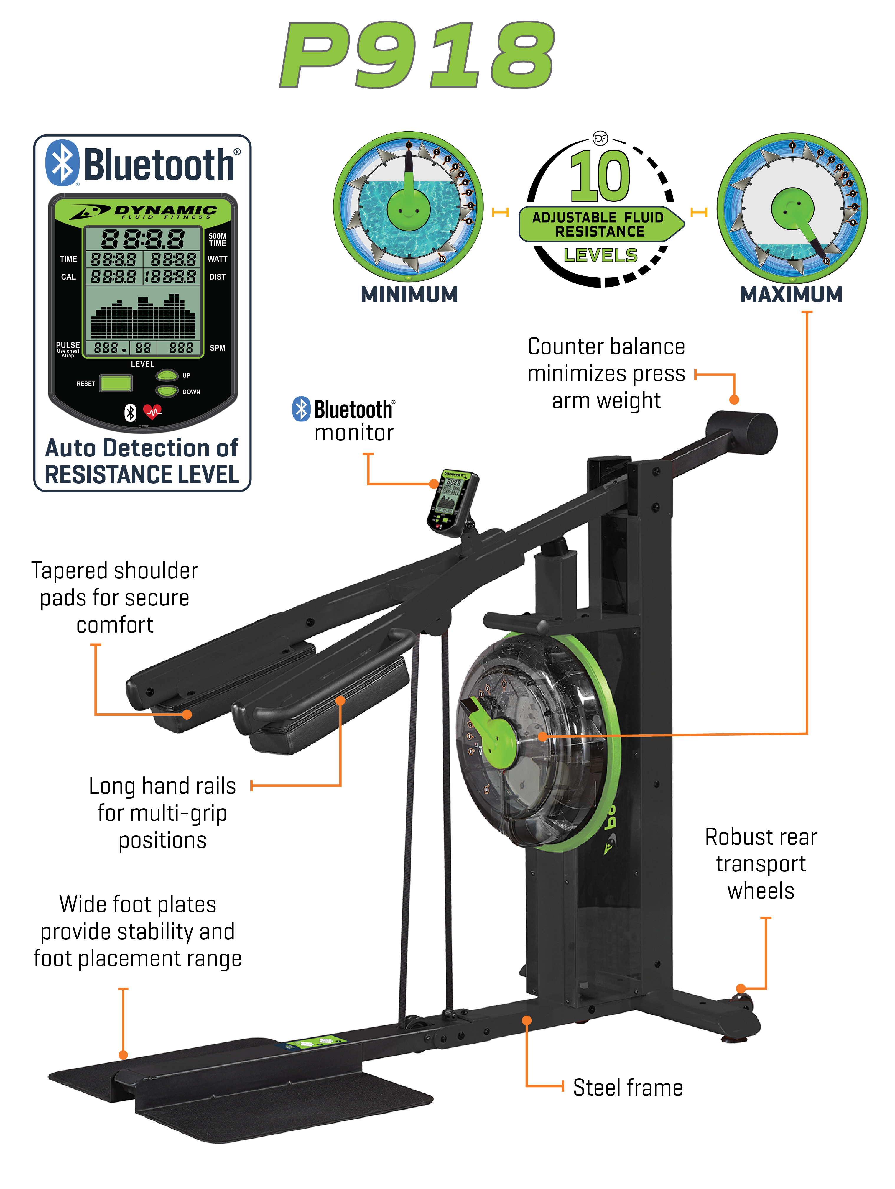 Dynamic Fluid Fitness P918 Strength Machine