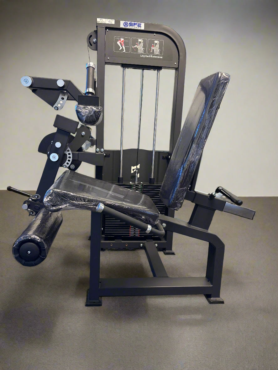 SFE Selectorized Seated Leg Extension & Leg Curl Machine – 250 lb Weight Stack