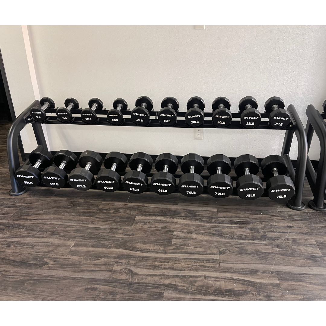 5–100 lb Dumbbell Set (Rack Sold Separately) – Muscle D Fitness Sweet Dumbbells