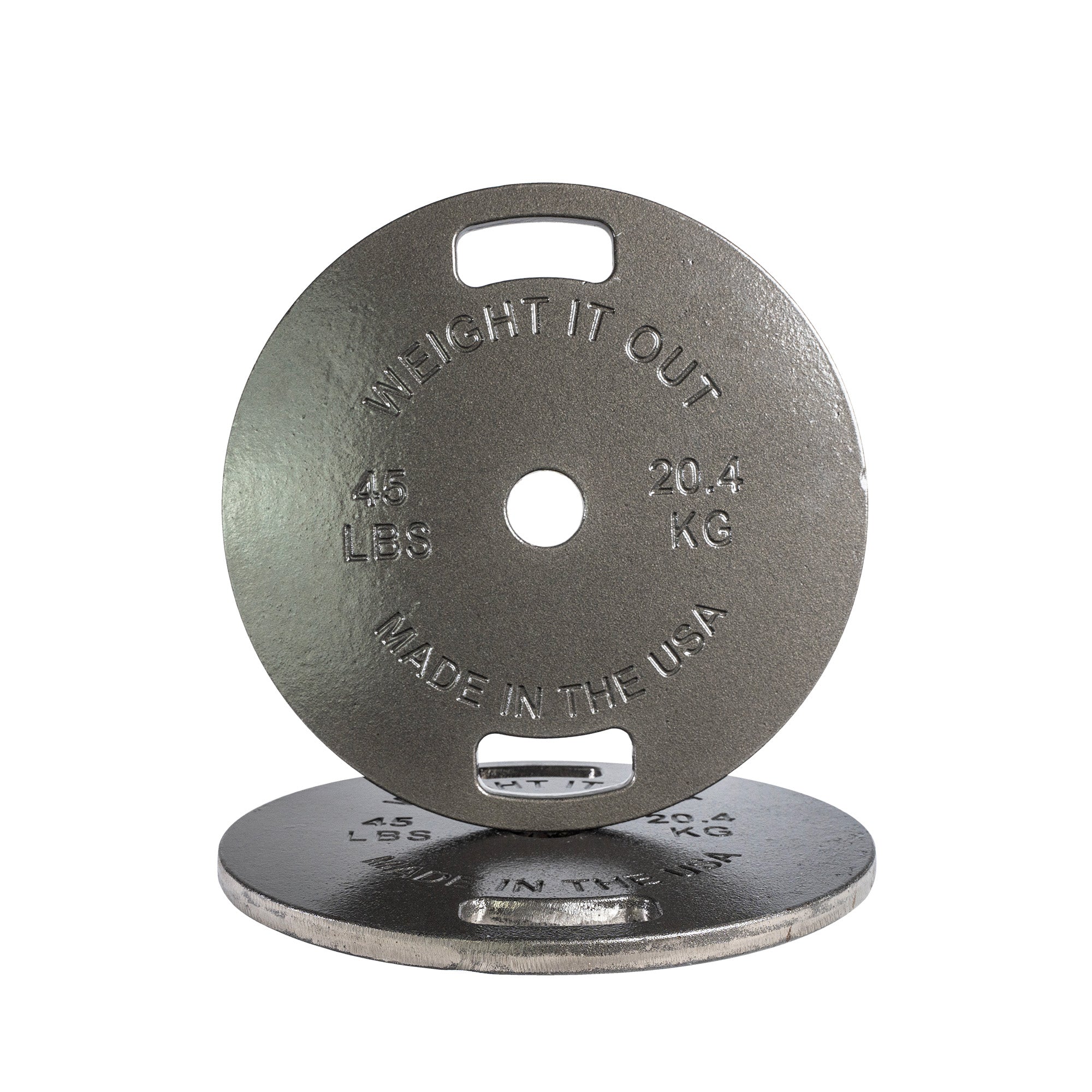 45 lb Cast Iron Machined & Calibrated Solid Steel Weight Plate Sets – Weight It Out