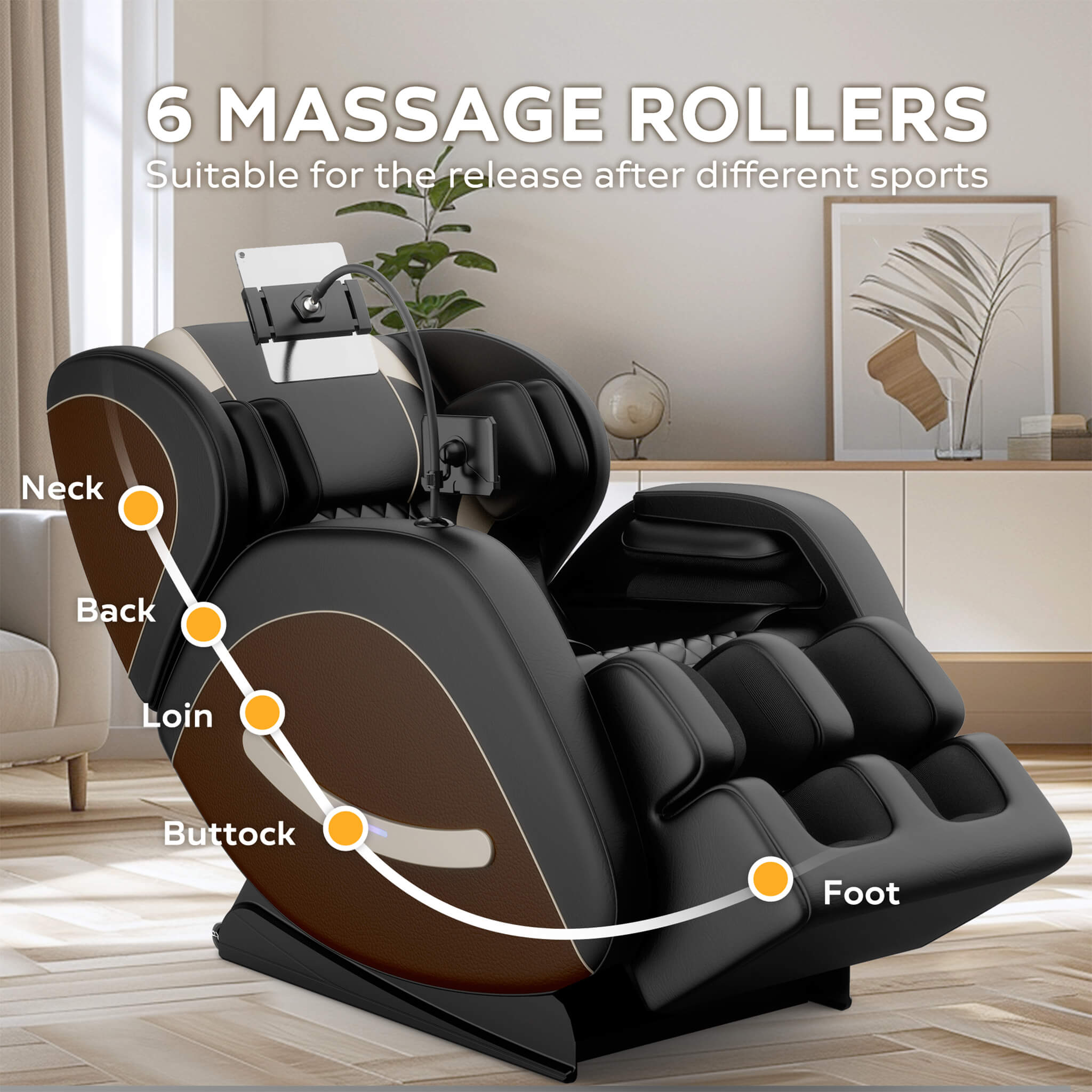 Airvana Sovereign Zero Gravity Massage Chair – Six Rollers