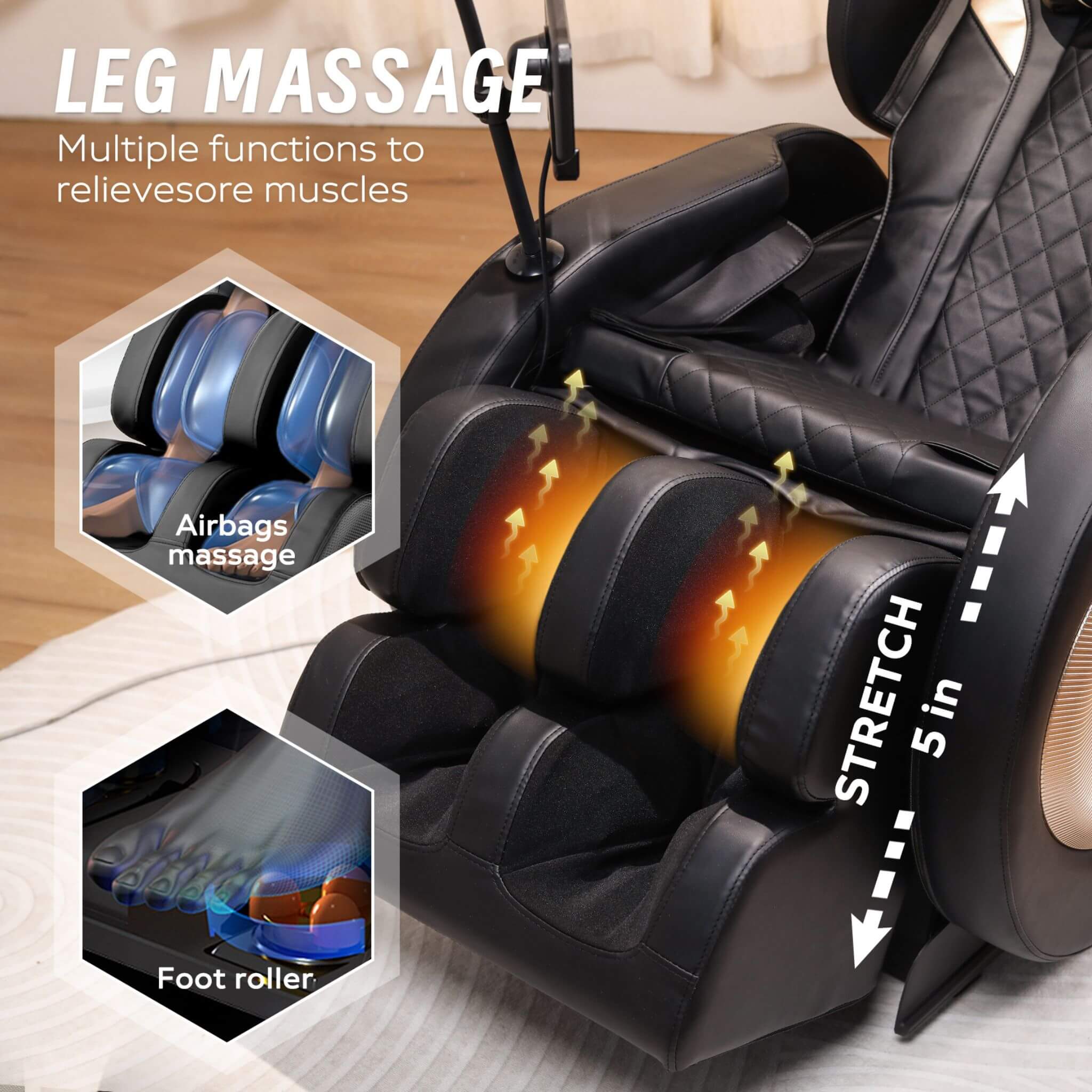 Airvana Tranquil Zero Gravity Massage Chair Recliner – Full Body Air Compression