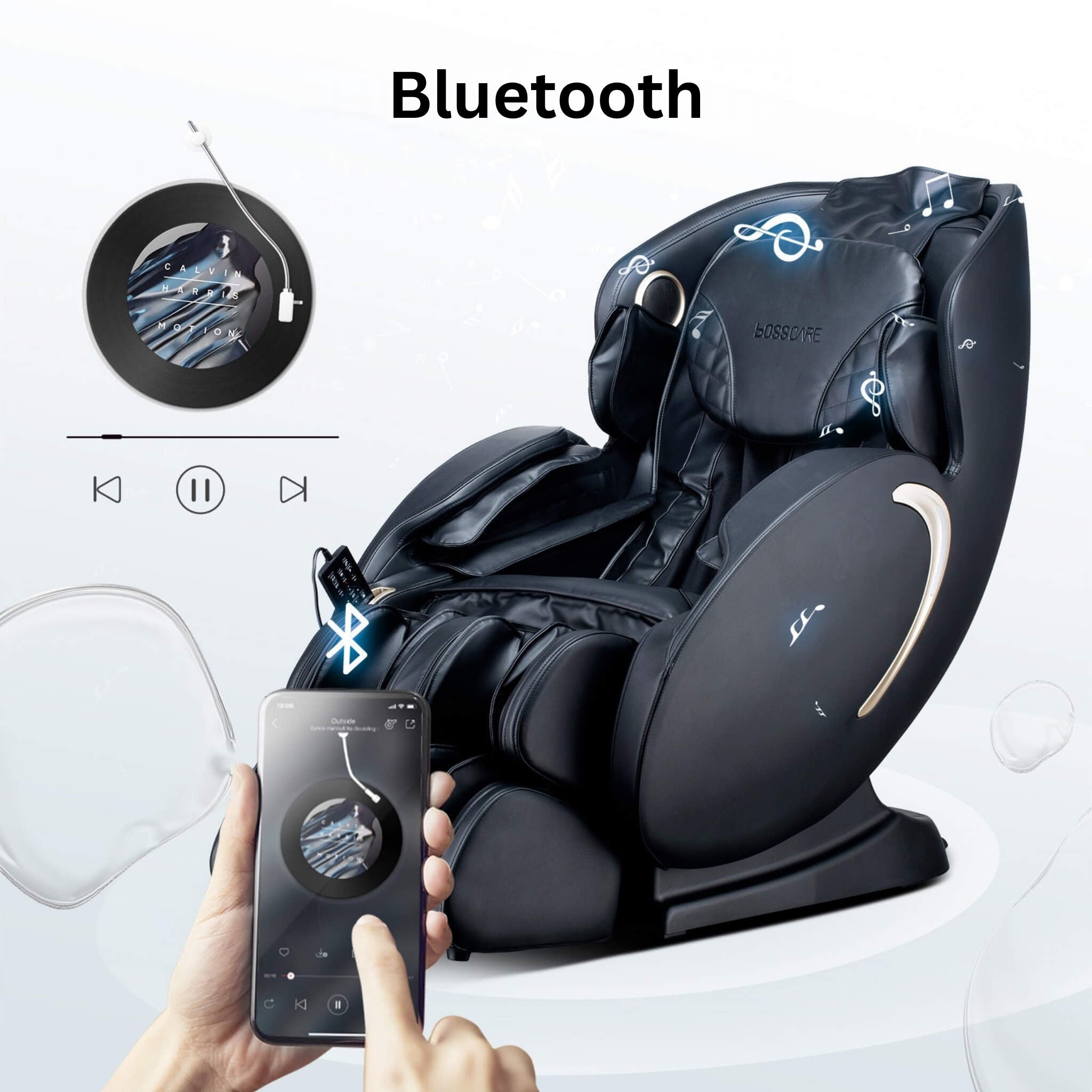 Bosscare 3D Zero Gravity Shiatsu Massage Chair – Full Body, App Control