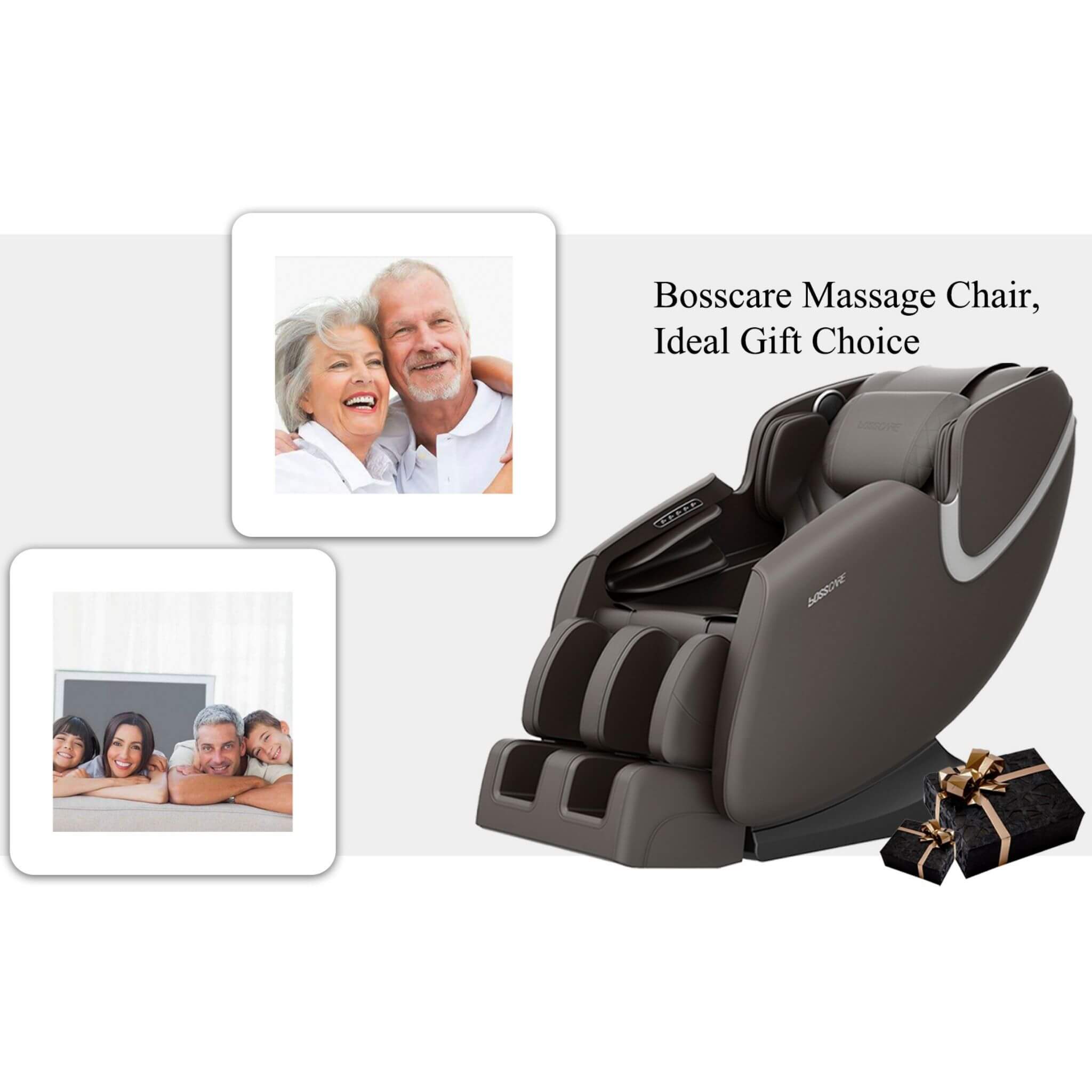 Bosscare GR8012 Full-Body Zero-Gravity Leather Massage Chair – Bluetooth
