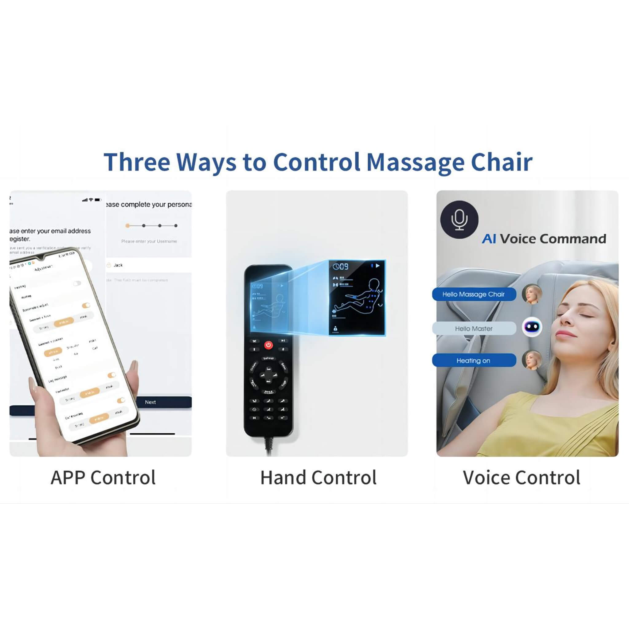 Bosscare Full Body Zero Gravity Massage Chair – AI Voice & App Control, Gray