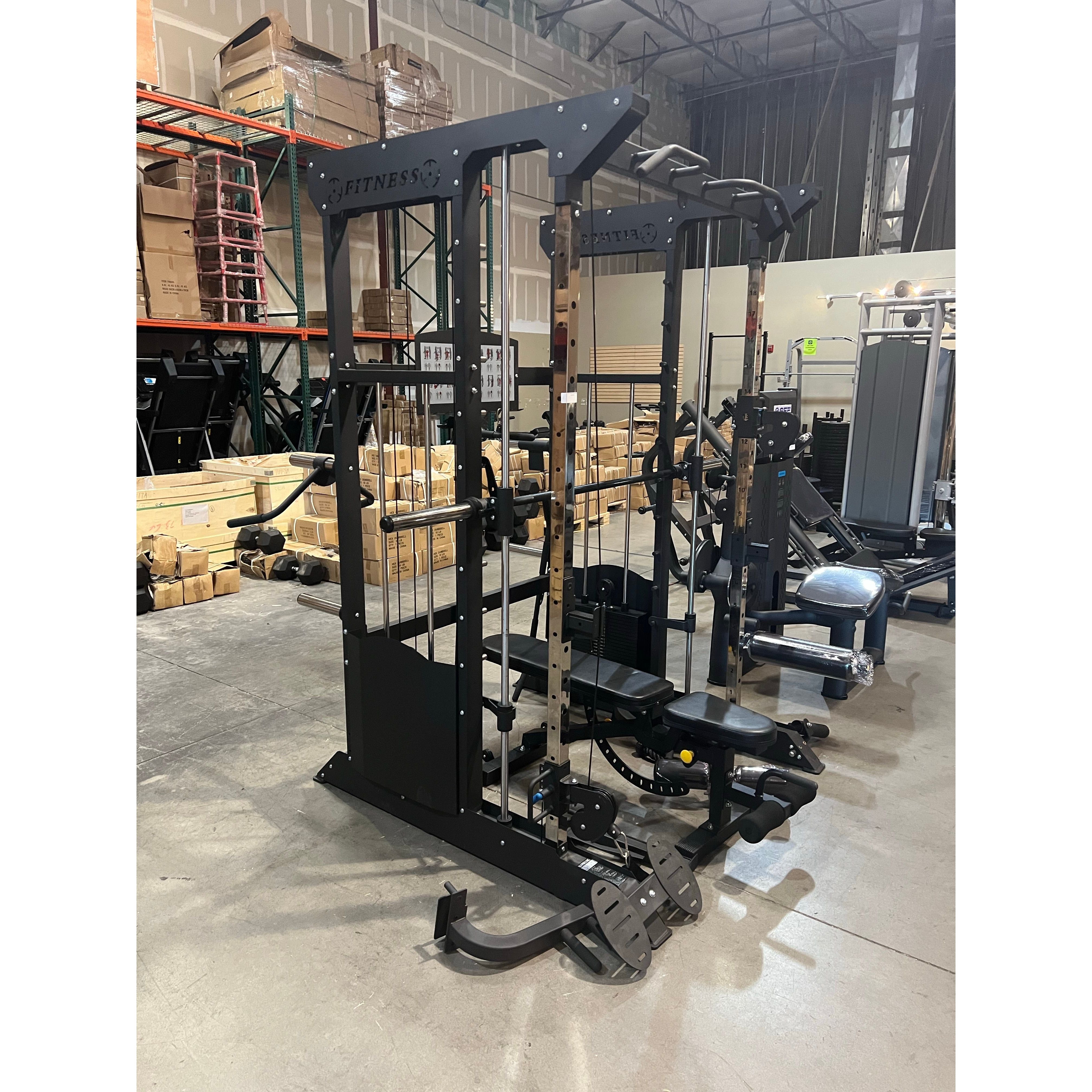 SFE Power Rack, Smith Machine & Functional Trainer, 2×220 lb Weight Stacks