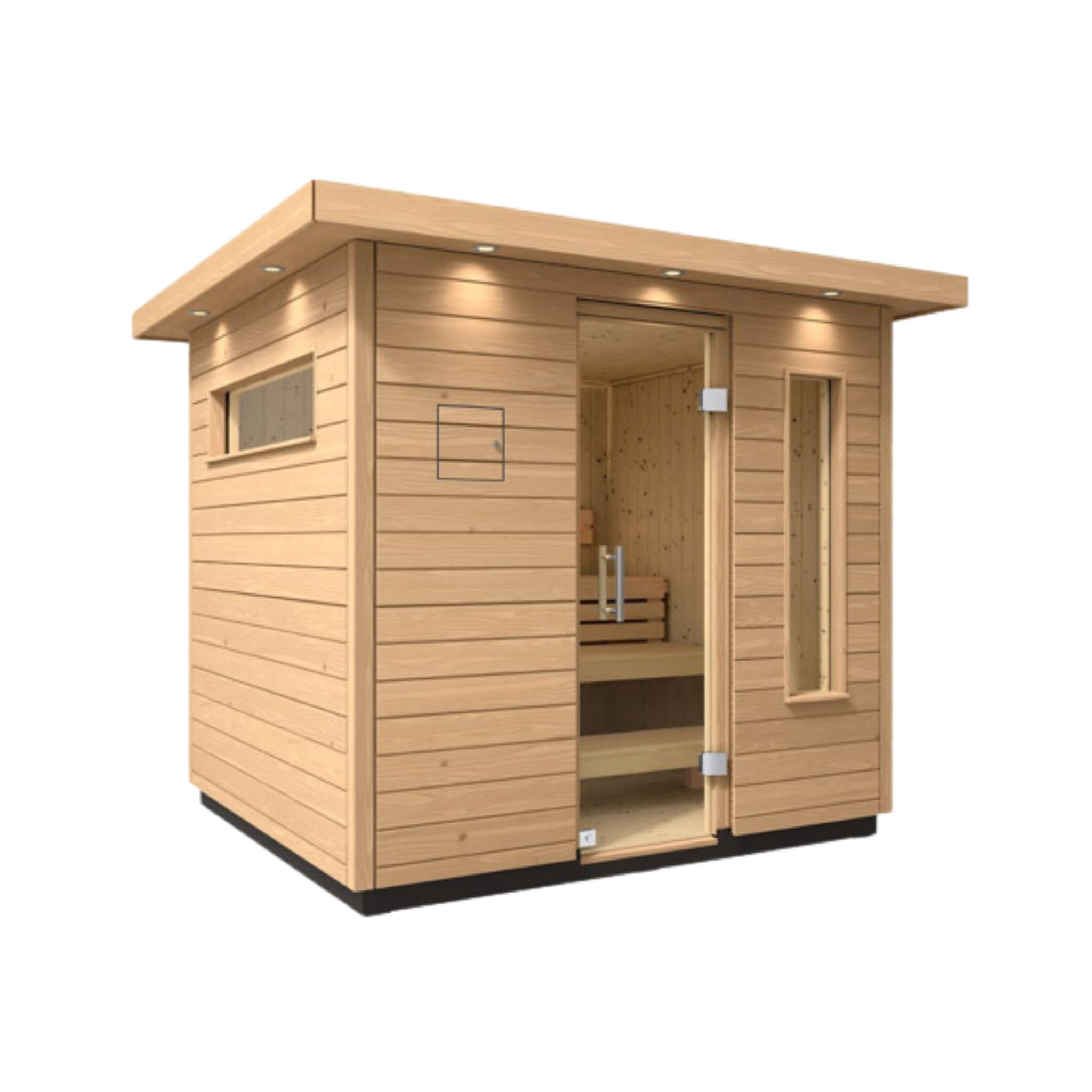 2-Person Kohler C2 Outdoor Sauna Kit – Douglas Fir & Scandinavian Spruce