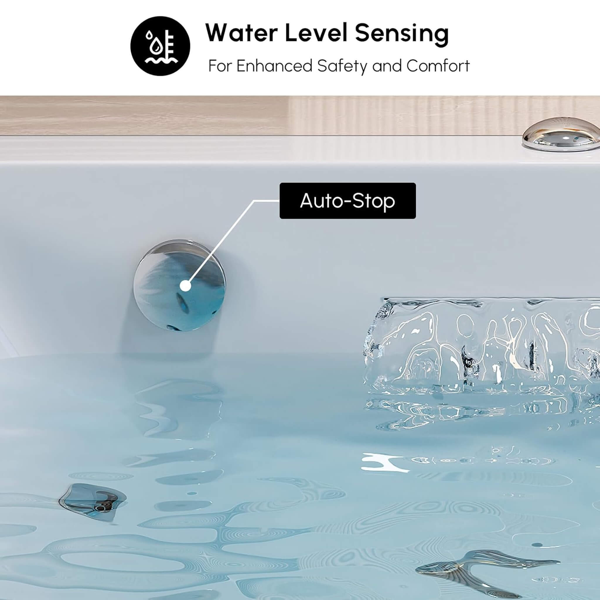 Alora Novara 71" 2-Person Jetted Whirlpool Tub – Massage & Thermostat