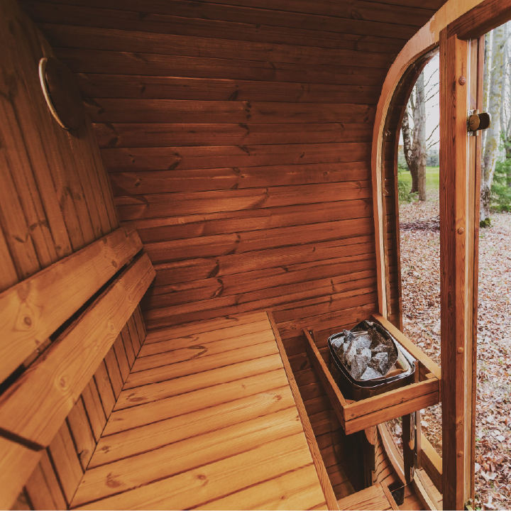 4-Person Mande MW16 Outdoor ThermoWood Sauna