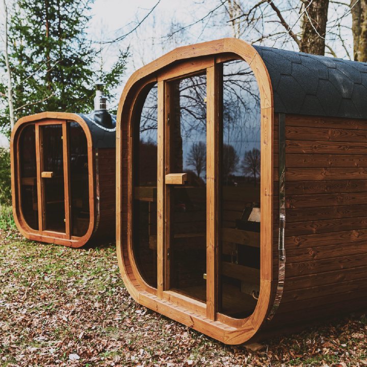 4-Person Mande MW16 Outdoor ThermoWood Sauna