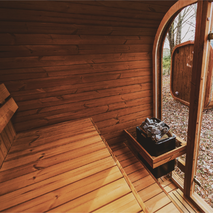4-Person Mande MW16 Outdoor ThermoWood Sauna