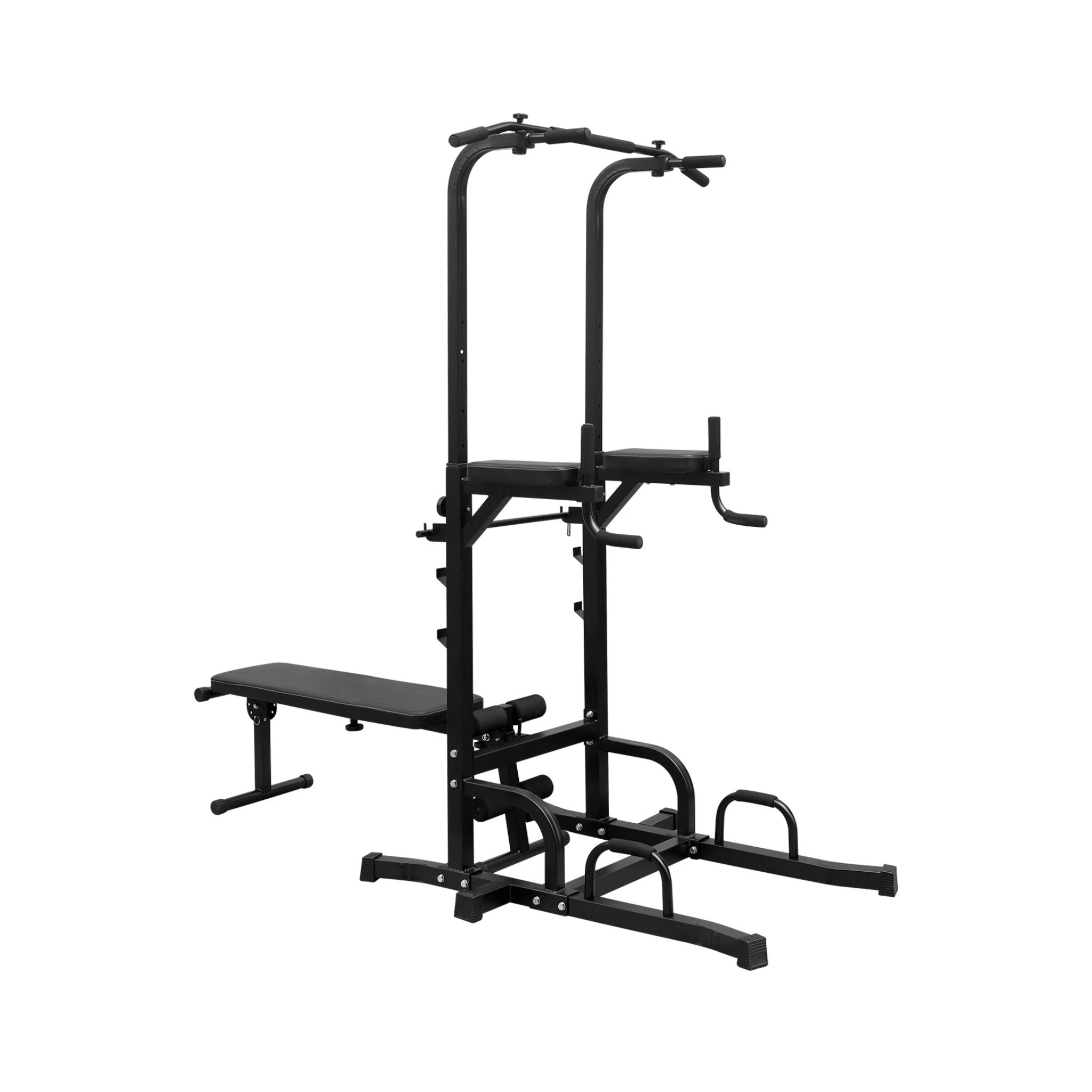Rovix Power Tower Dip Station – Pull-Up Bar, Bench & Adjustable Height