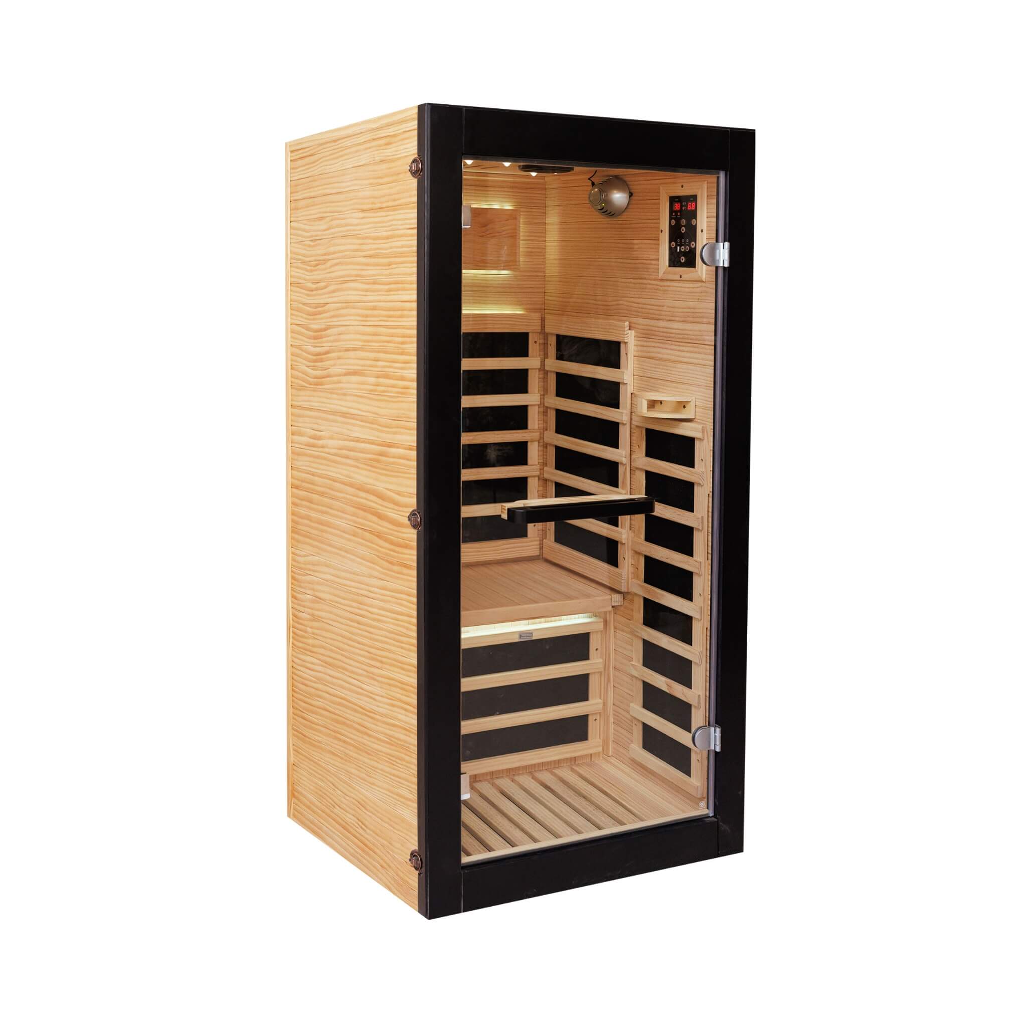 1-Person Thermora Solara Infrared Sauna Cabin – Chilean Pine