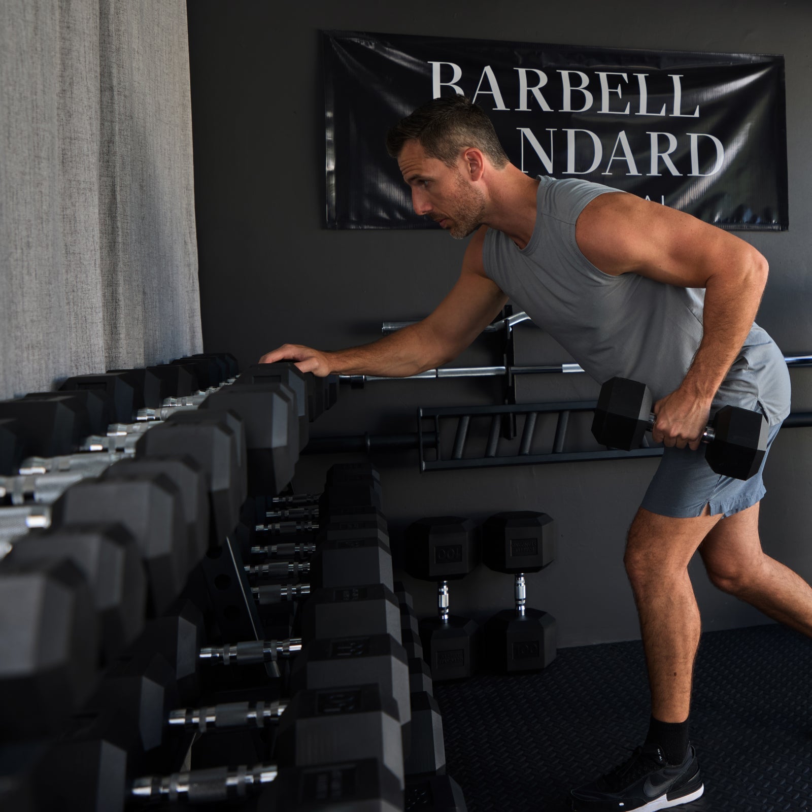 Barbell Standard 3-Tier Dumbbell Storage Rack