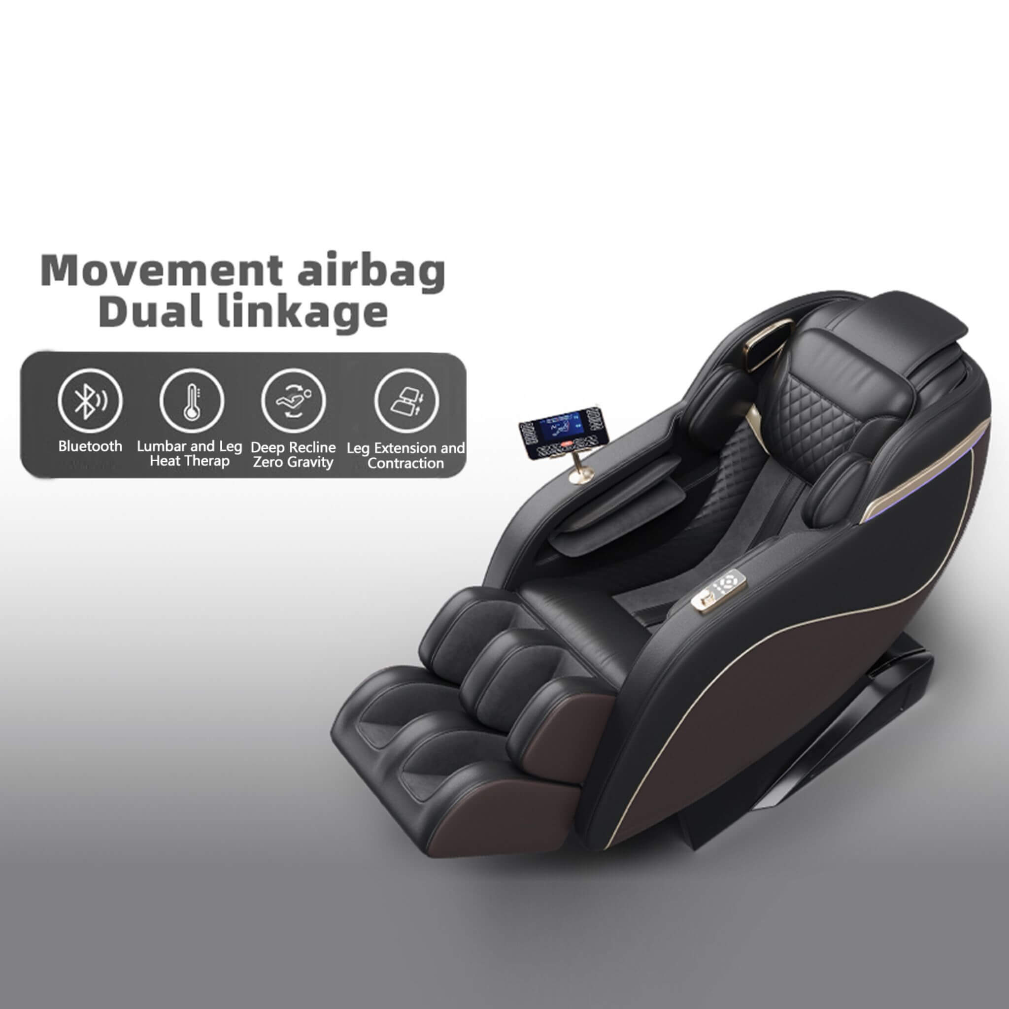 Airvana Infinity Zero Gravity Heated Massage Chair with SL Track & Bluetooth Speakers