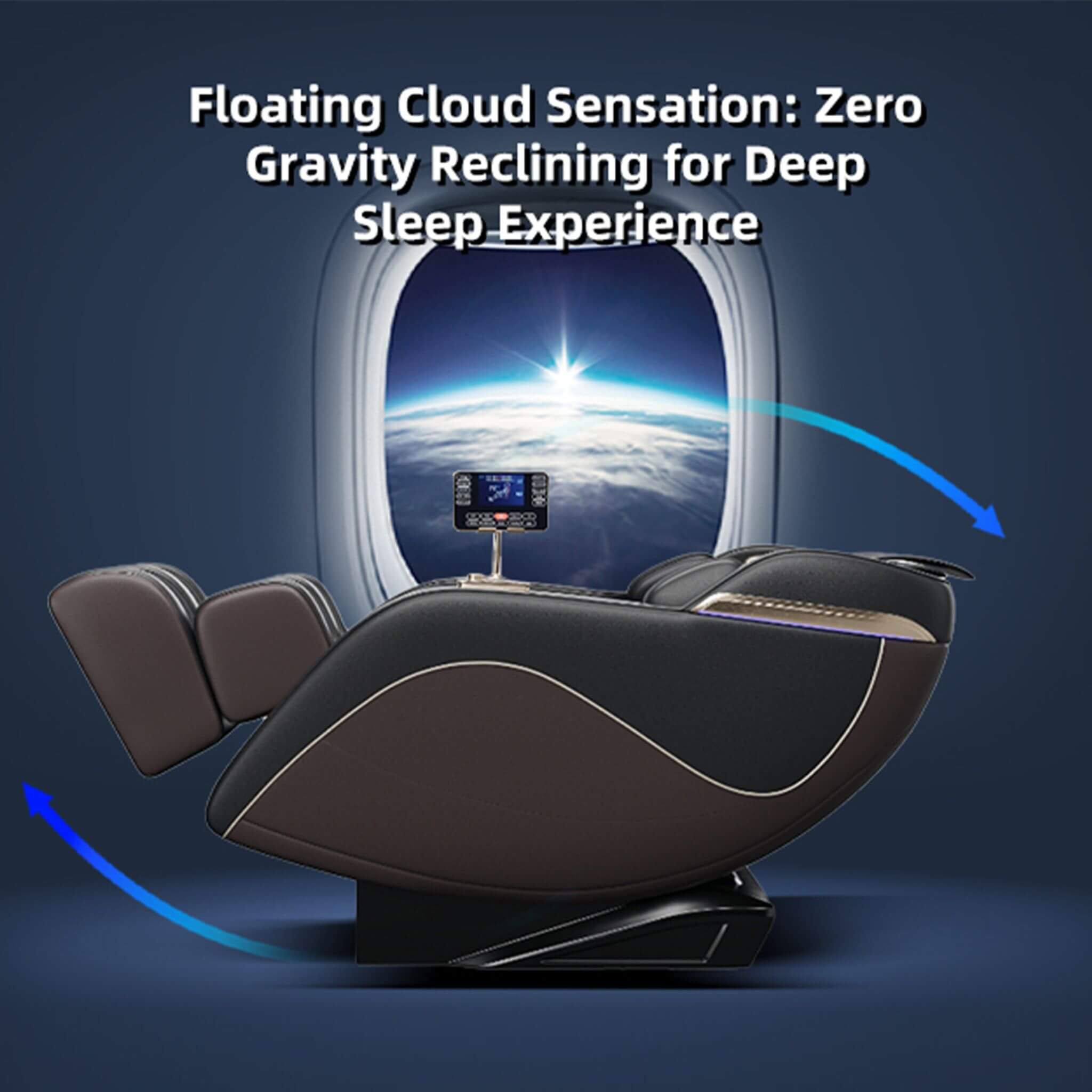 Airvana Infinity Zero Gravity Heated Massage Chair with SL Track & Bluetooth Speakers