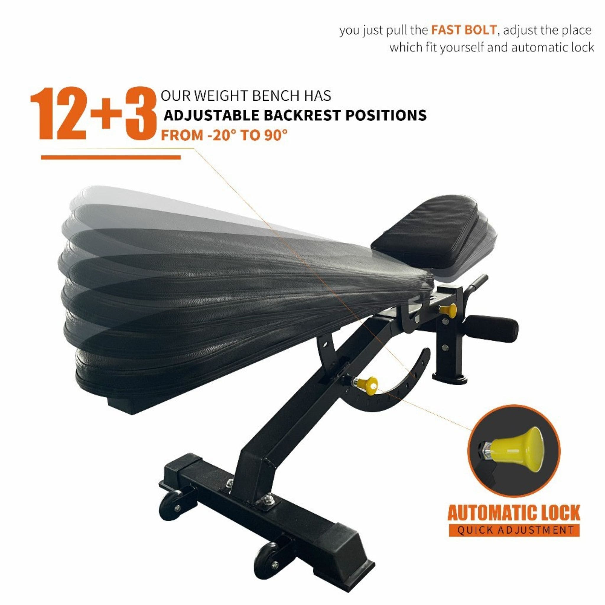 1000 lb Power Cage Squat Rack with Weight Bench