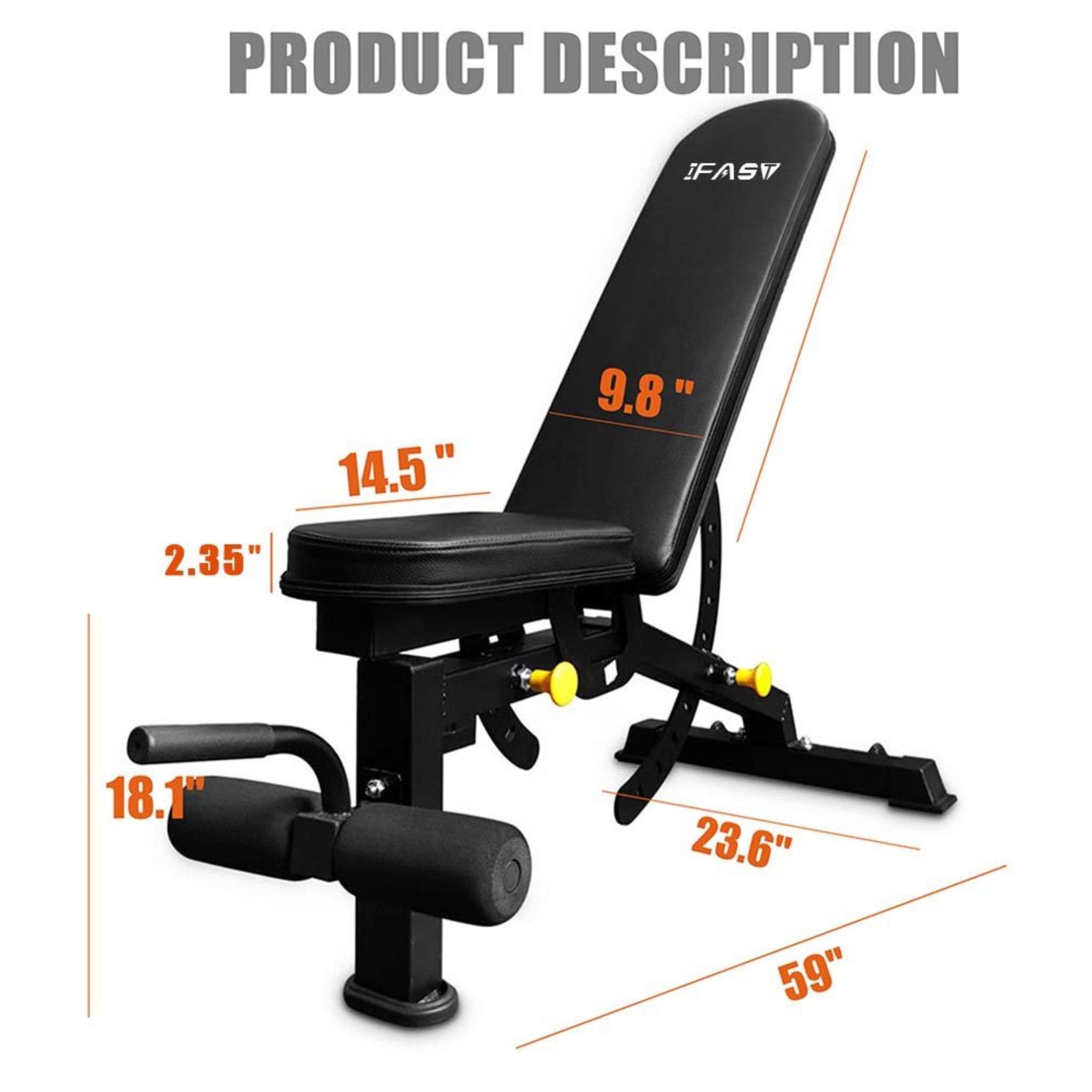 1000 lb Power Cage Squat Rack with Weight Bench
