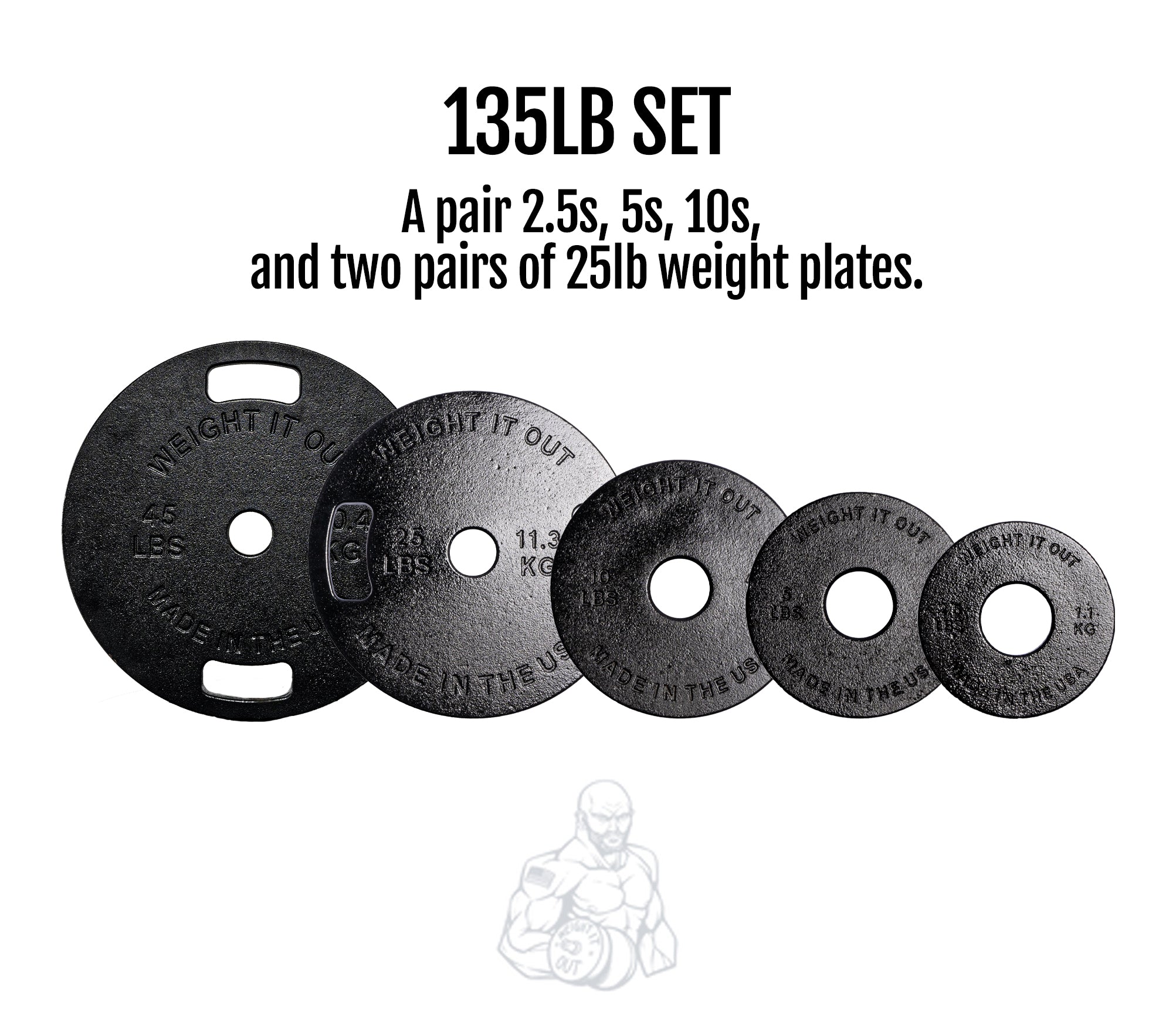 Cast Iron Machined Weight Plate Sets | Precision Barbell Plates – Weight It Out