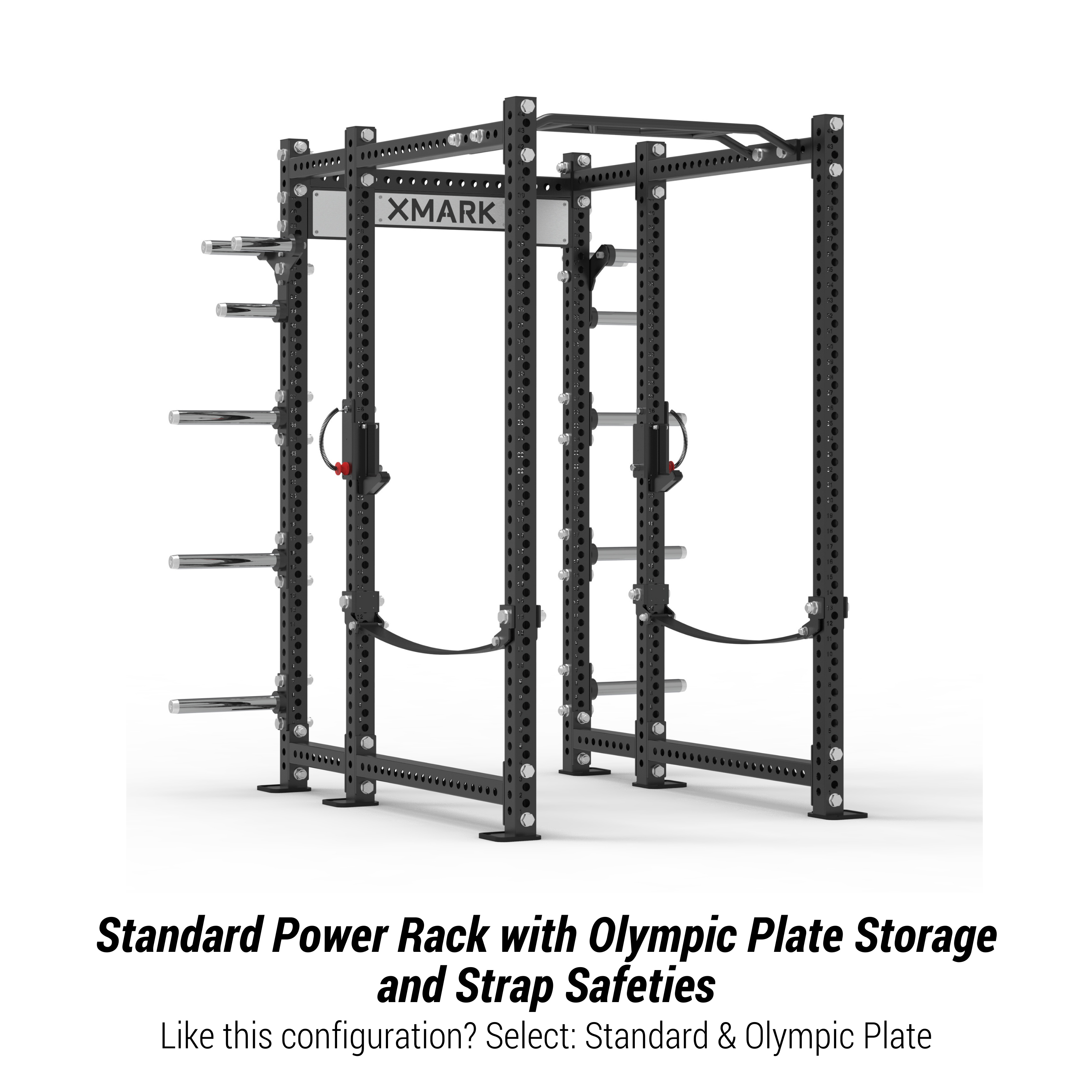 Power Rack with Storage & Strap Safeties – XMARK Viper Power Rack