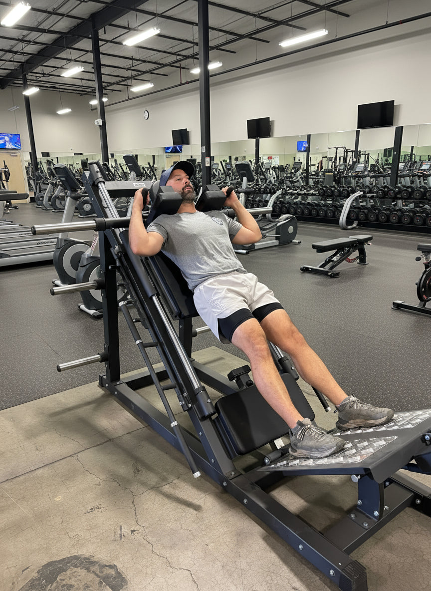 SFE Plate-Loaded 45° Leg Press & Hack Squat Machine