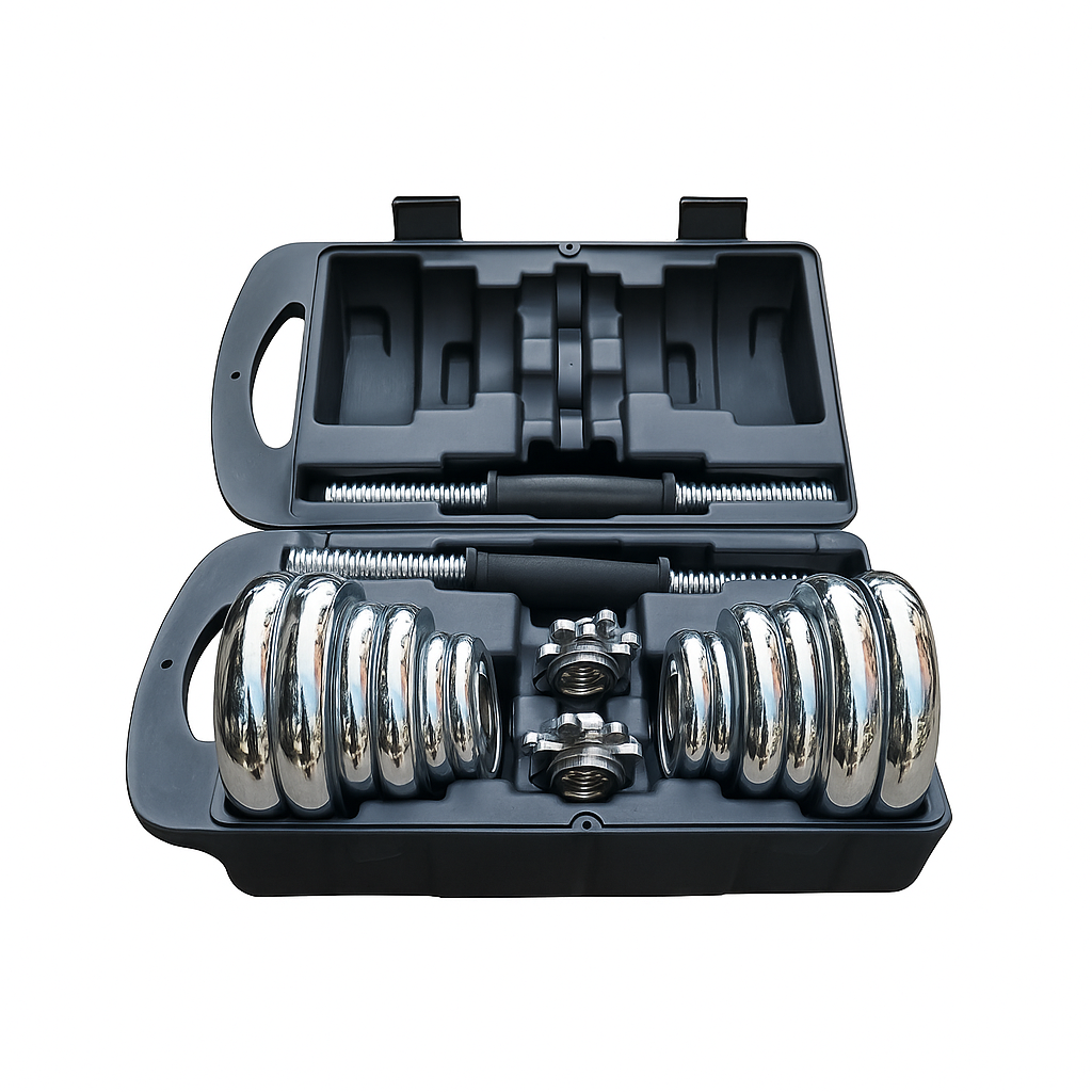 ChromeLux SpinLock Dumbbell Set