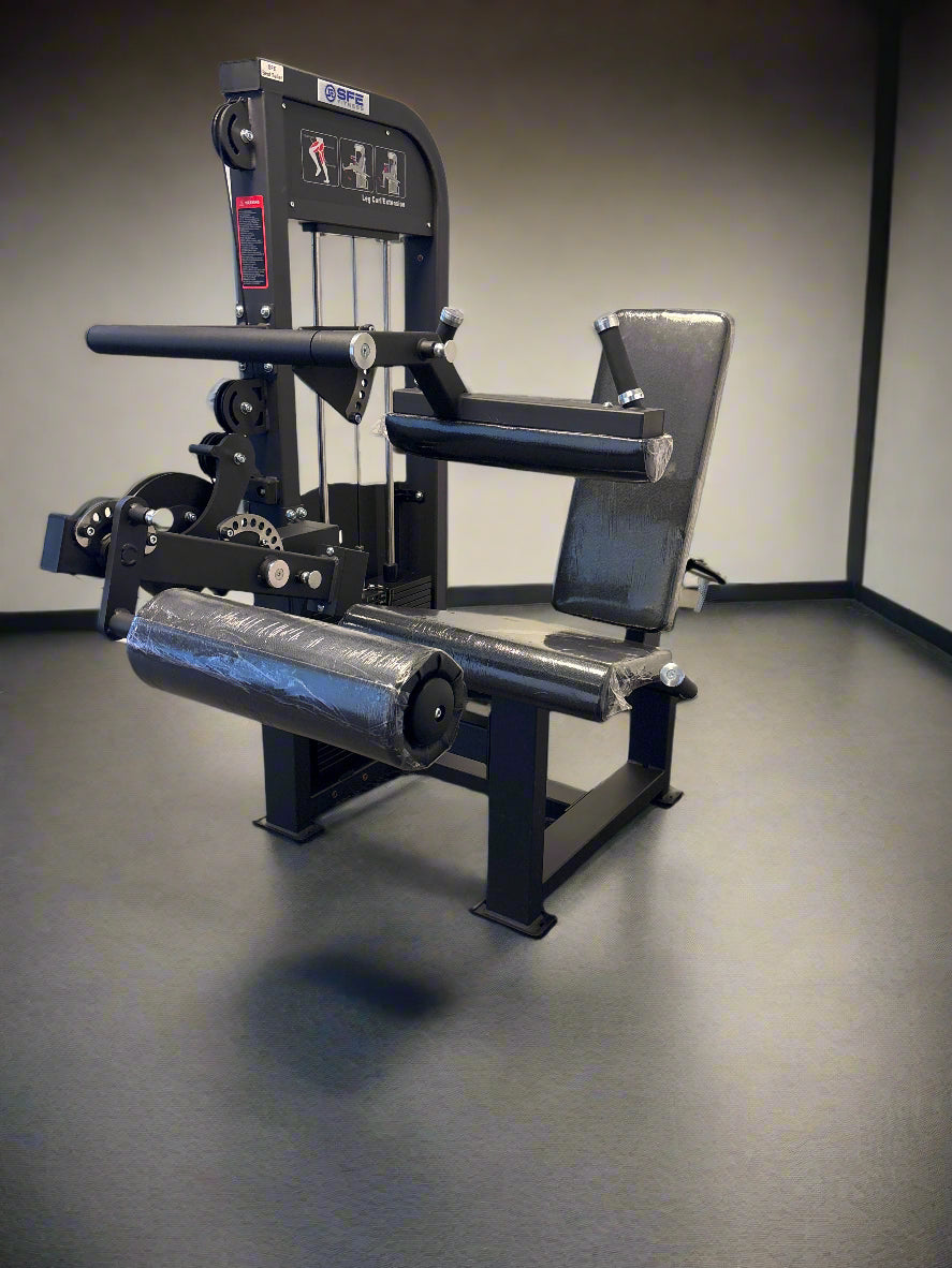 SFE Selectorized Seated Leg Extension & Leg Curl Machine – 250 lb Weight Stack