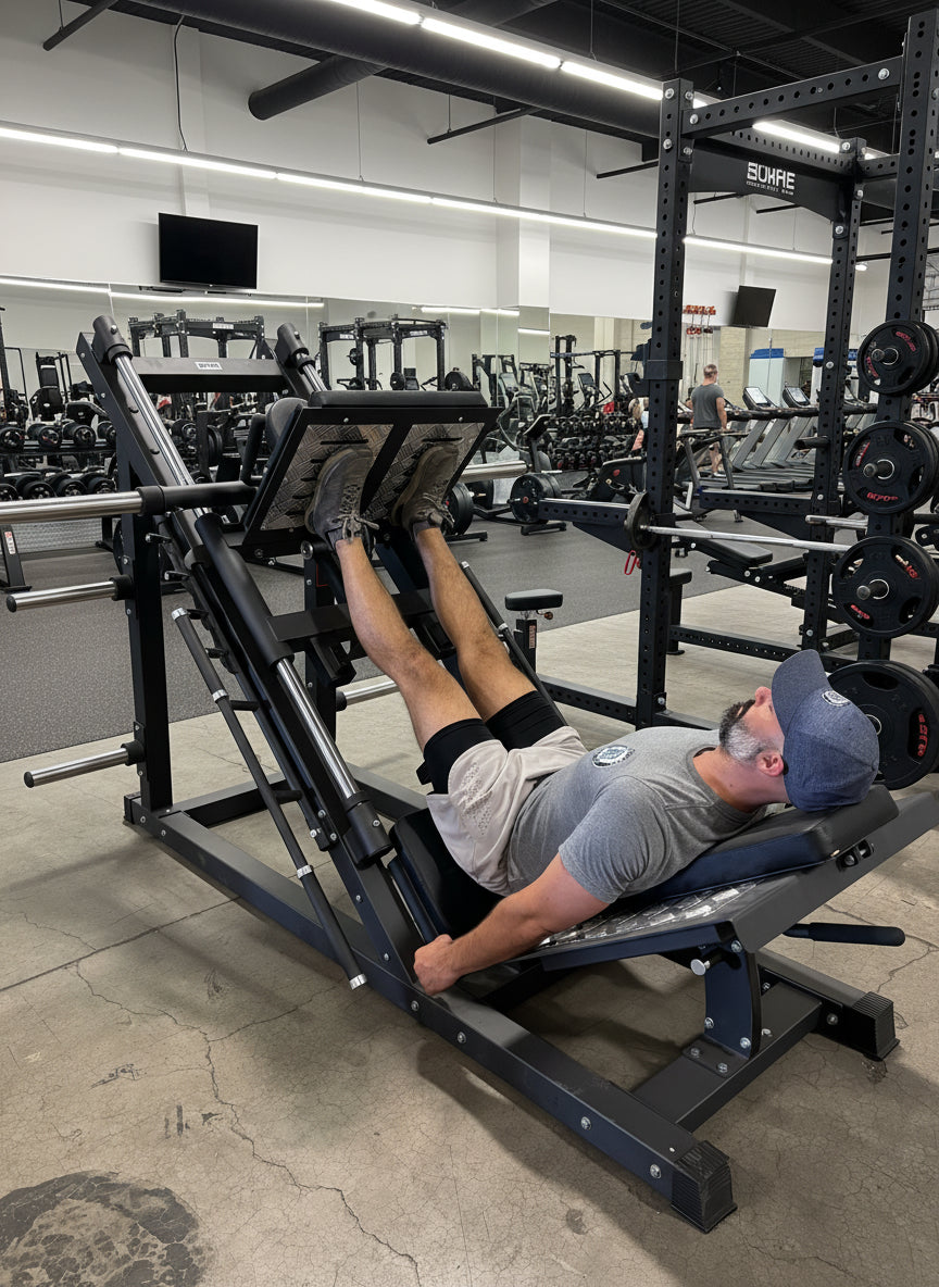 SFE Plate-Loaded 45° Leg Press & Hack Squat Machine