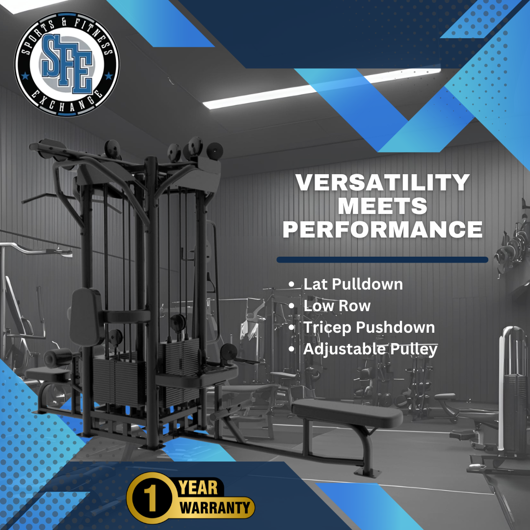 SFE Selectorized 4-Station Jungle Gym – 4× Weight Stacks