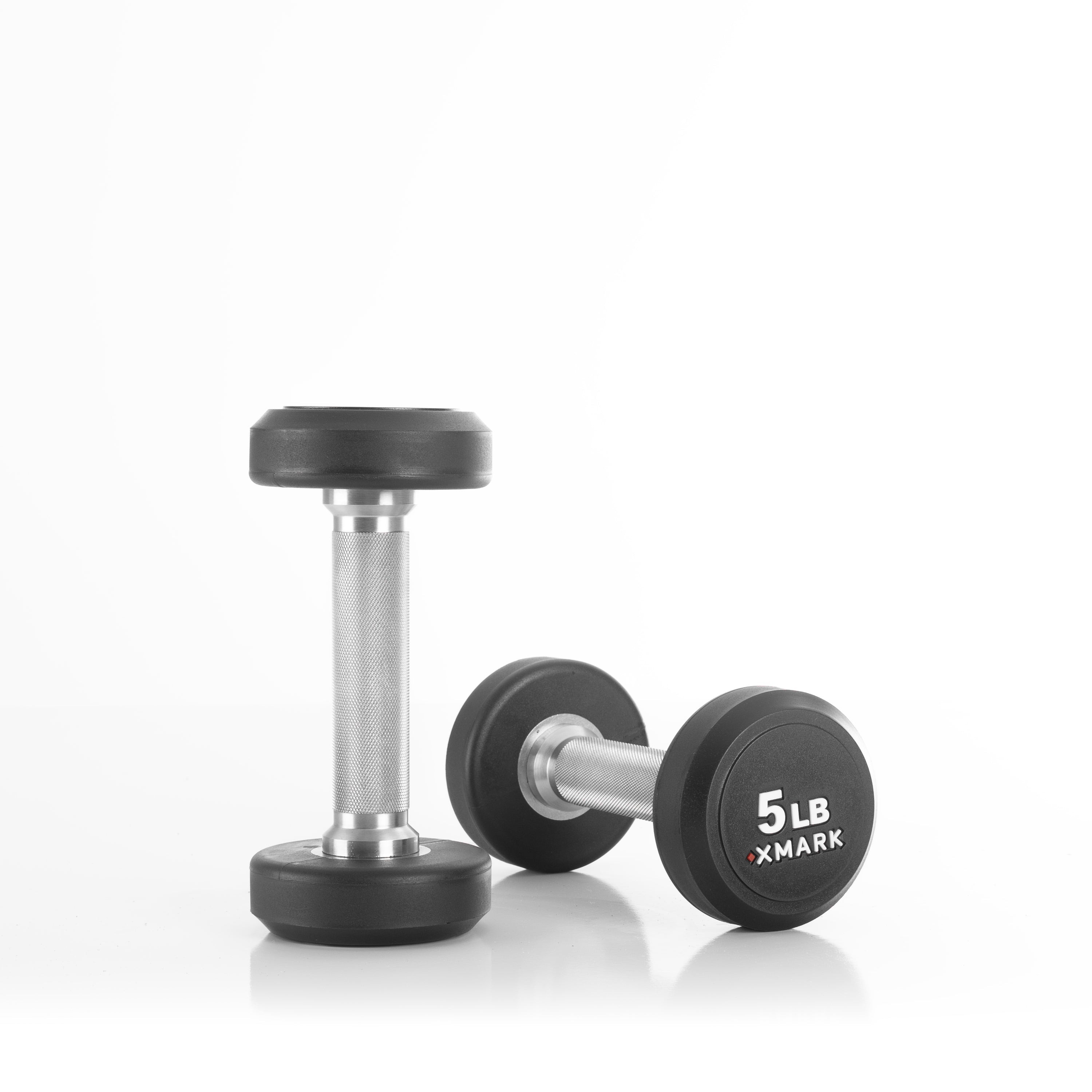 Commercial Round Urethane Dumbbell Sets – 5–50 lb & 5–75 lb | XMARK