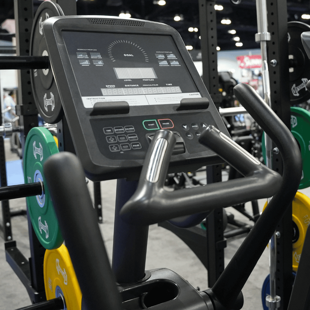 Muscle D Fitness Commercial Elliptical Trainer – LED Screen Cardio Machine