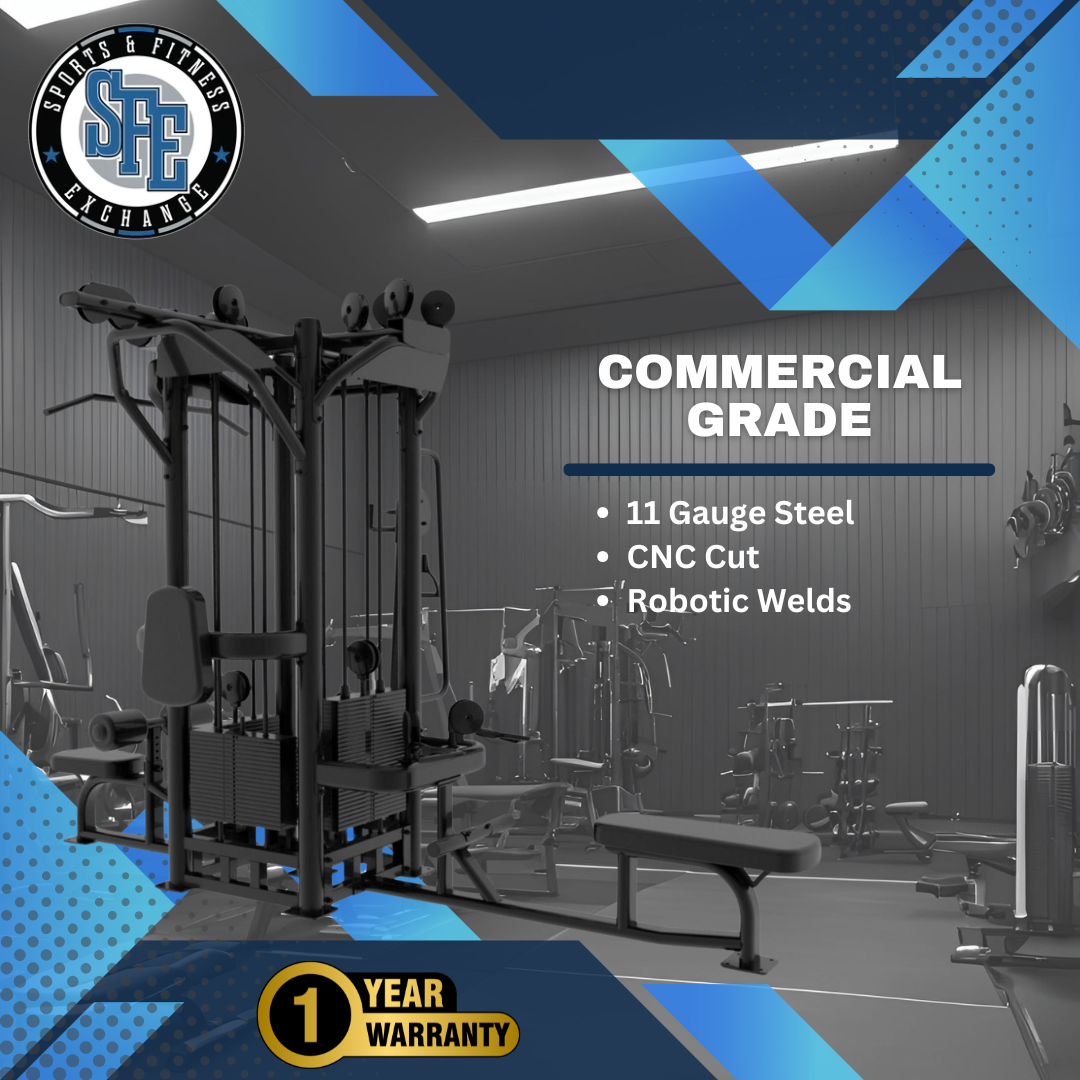 SFE Selectorized 4-Station Jungle Gym – 4× Weight Stacks