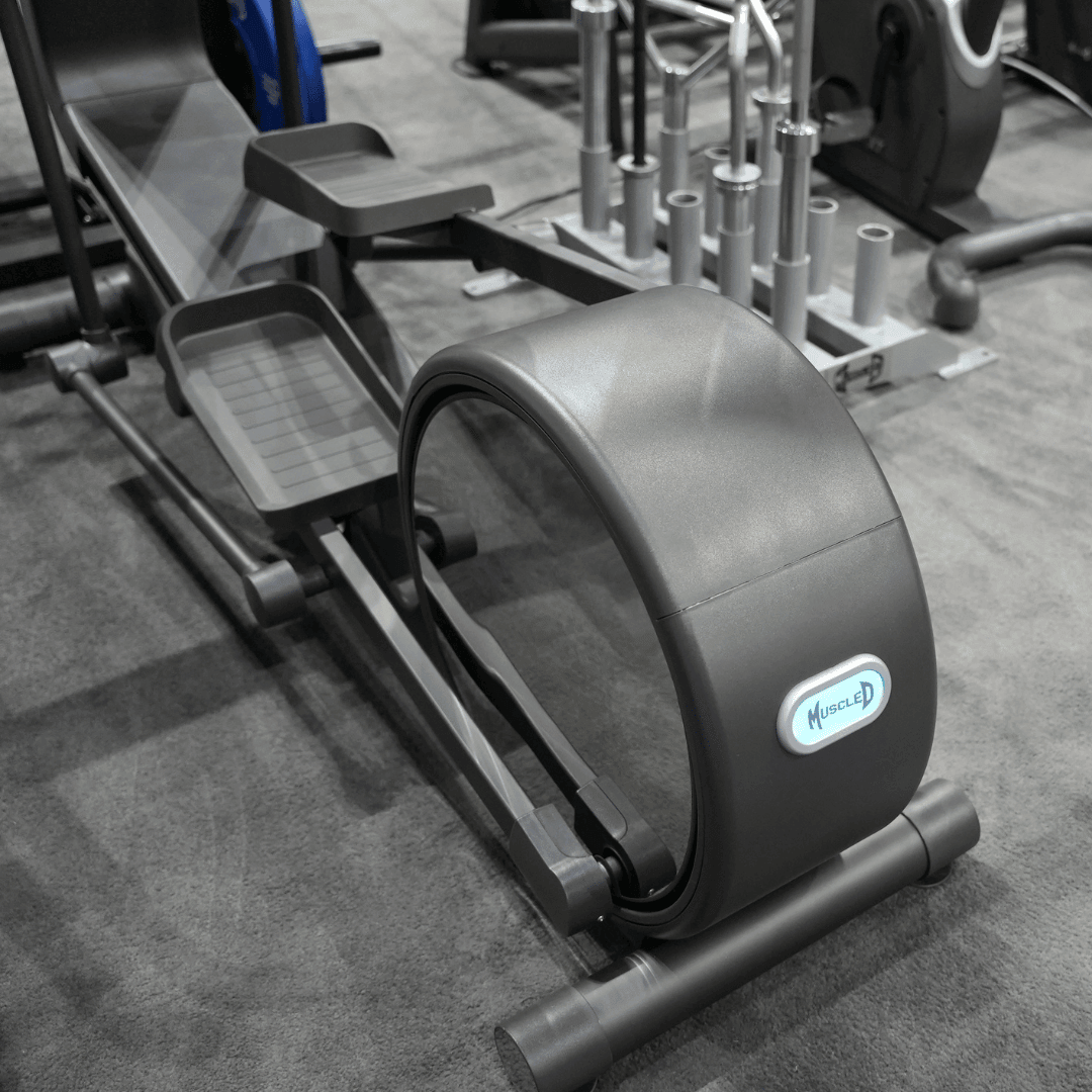 Muscle D Fitness Commercial Elliptical Trainer – LED Screen Cardio Machine