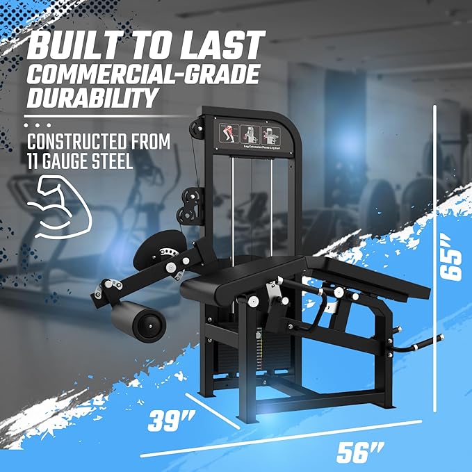 SFE Selectorized Leg Extension & Prone Leg Curl Combo – 250 lb Weight Stack