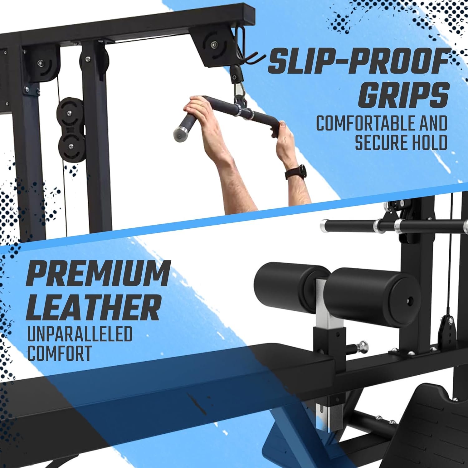 SFE Selectorized Lat Pulldown & Low Row Combo – 250 lb Weight Stack